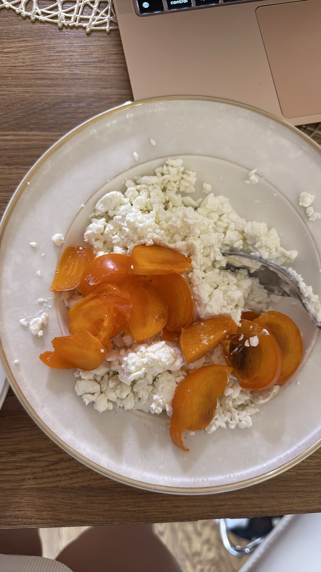 творог с хурмой