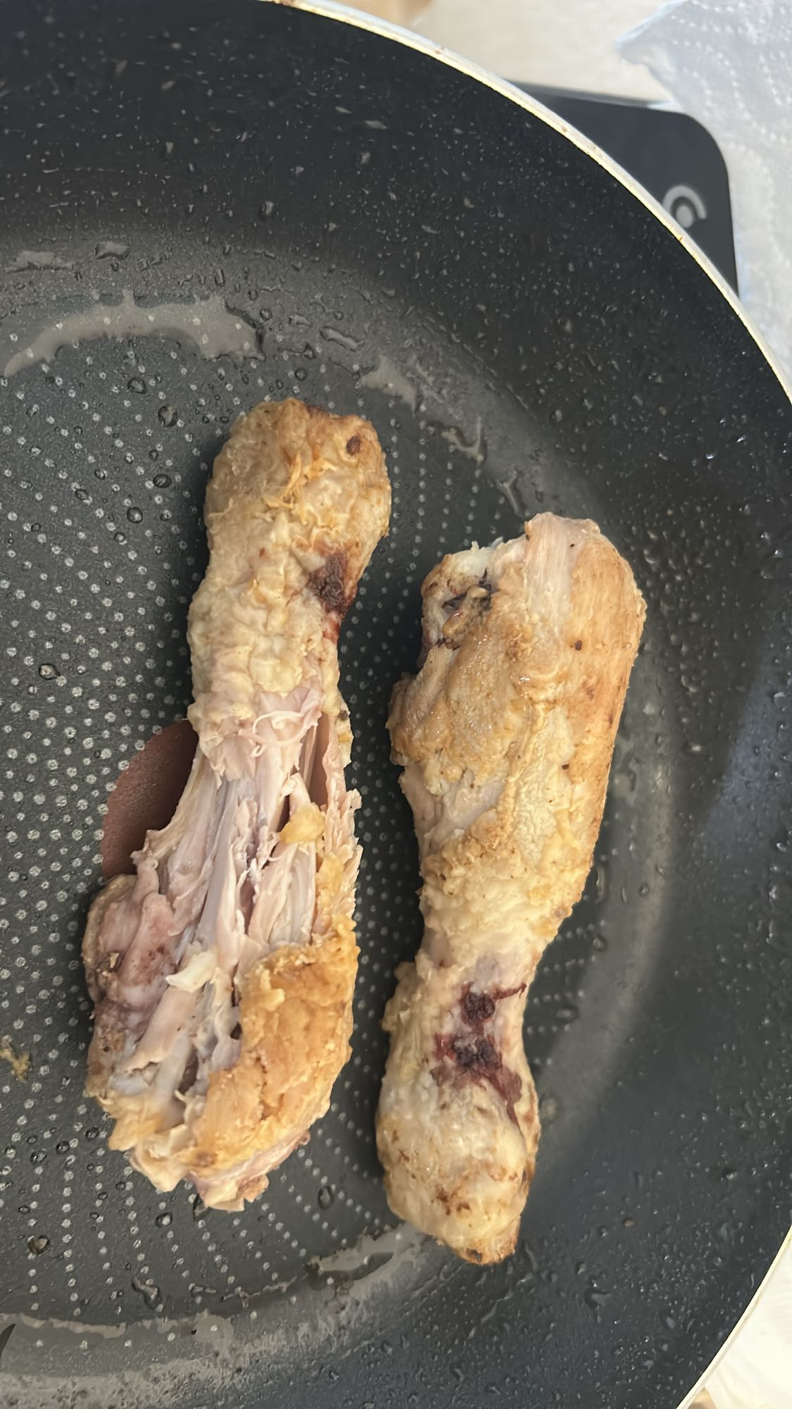Pilons de poulet poêlés