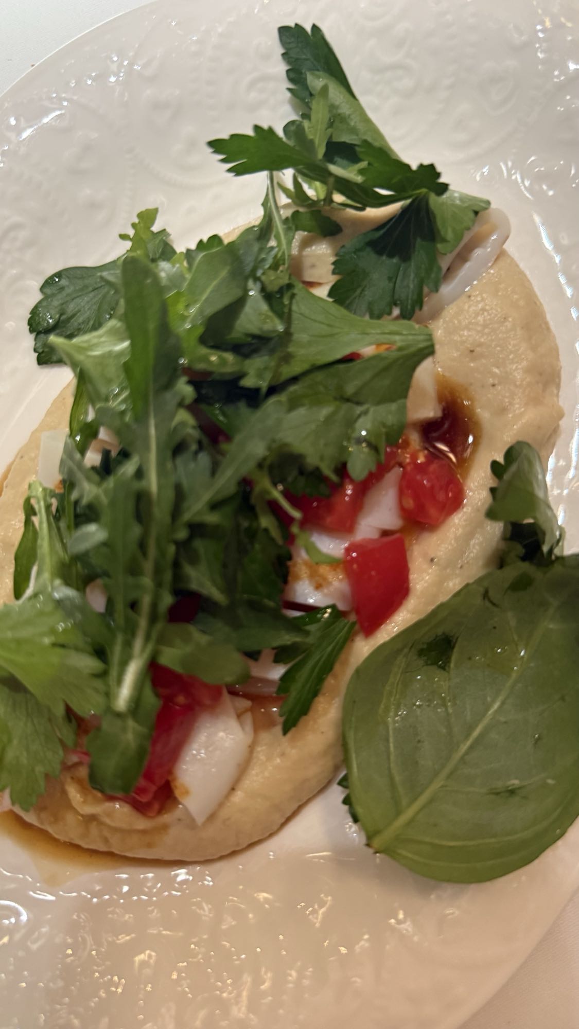 хумус с овощами