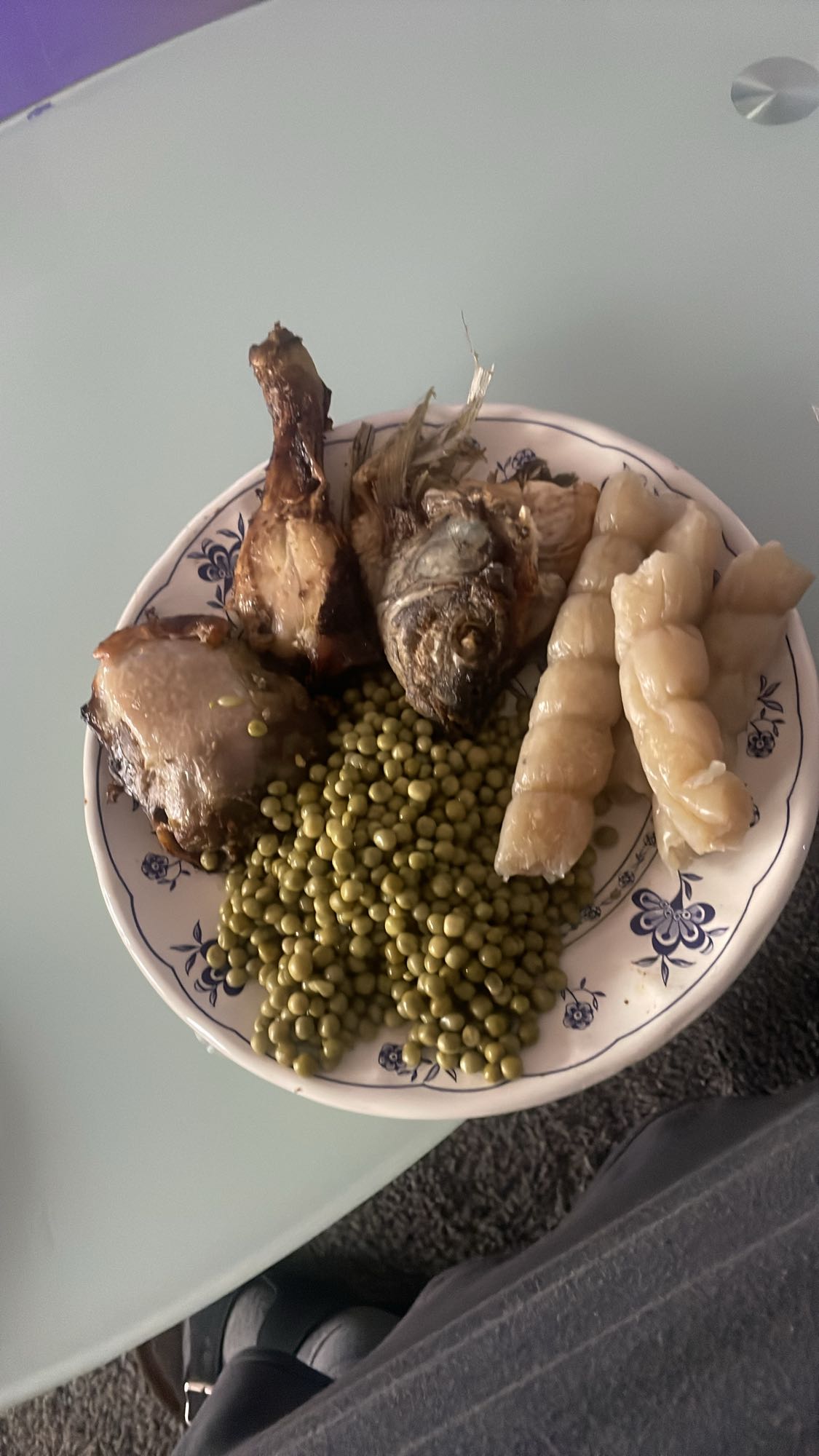 Poisson, pois et tubercules