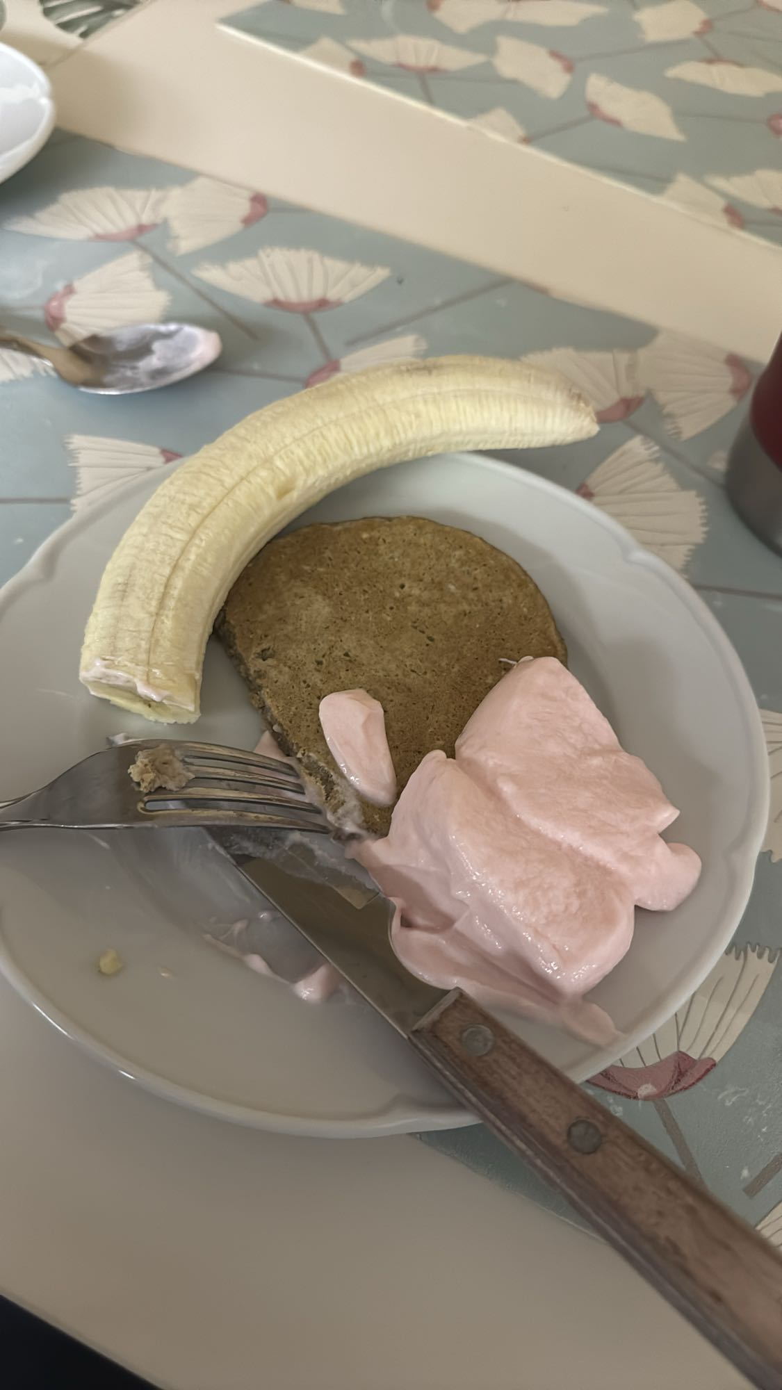 panqueque con plátano