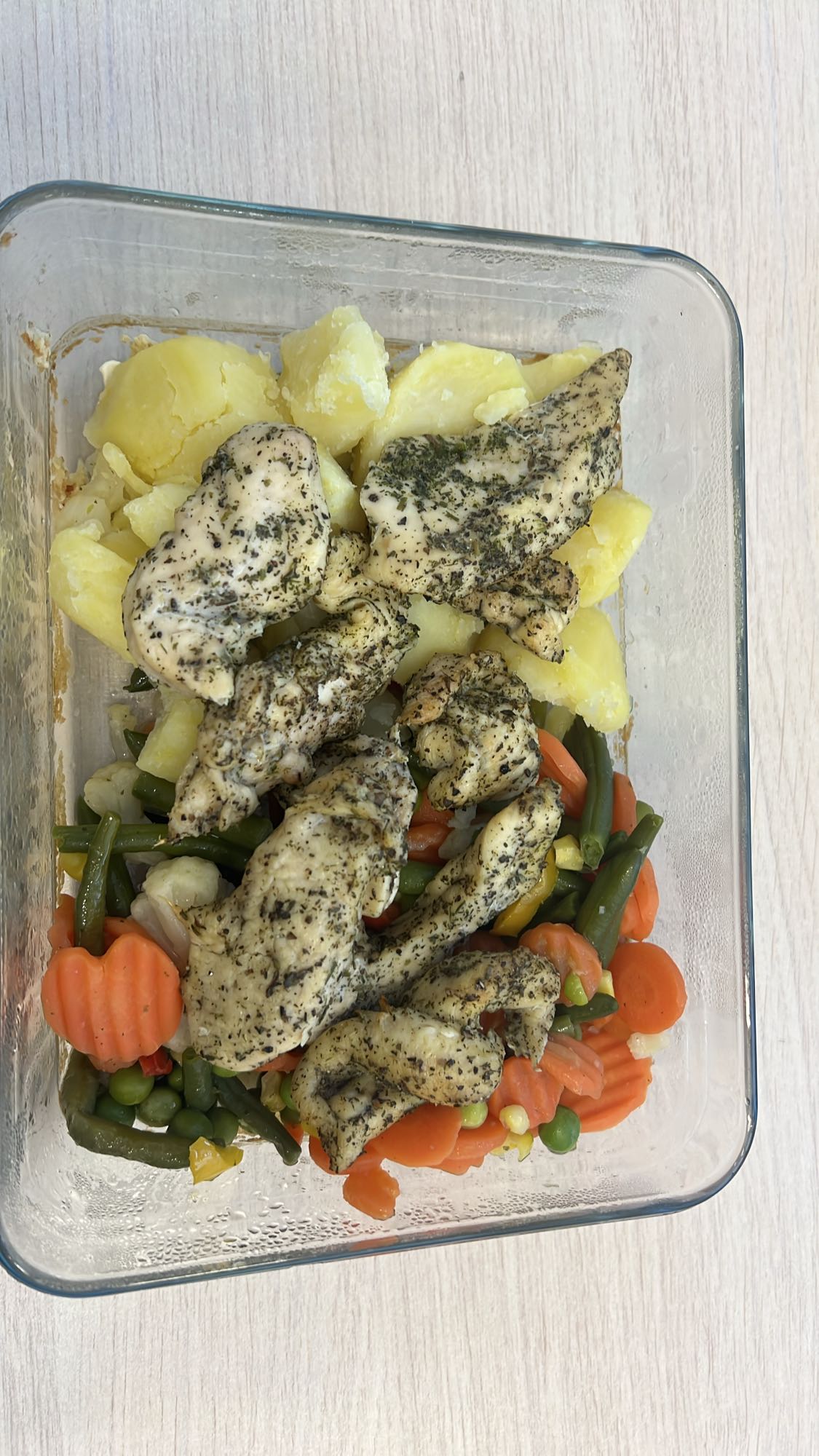 Kurczak z warzywami i ziemniakami