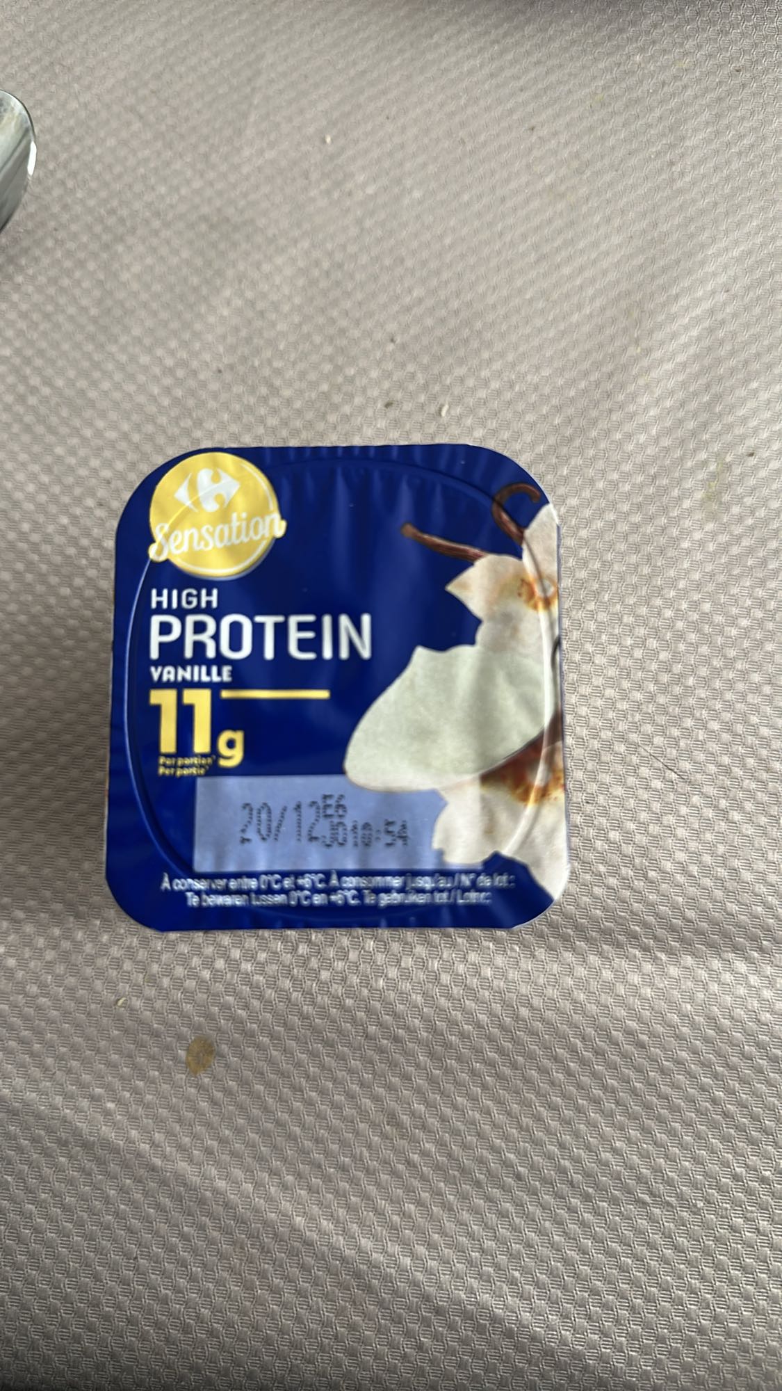 Yaourt vanille protéiné