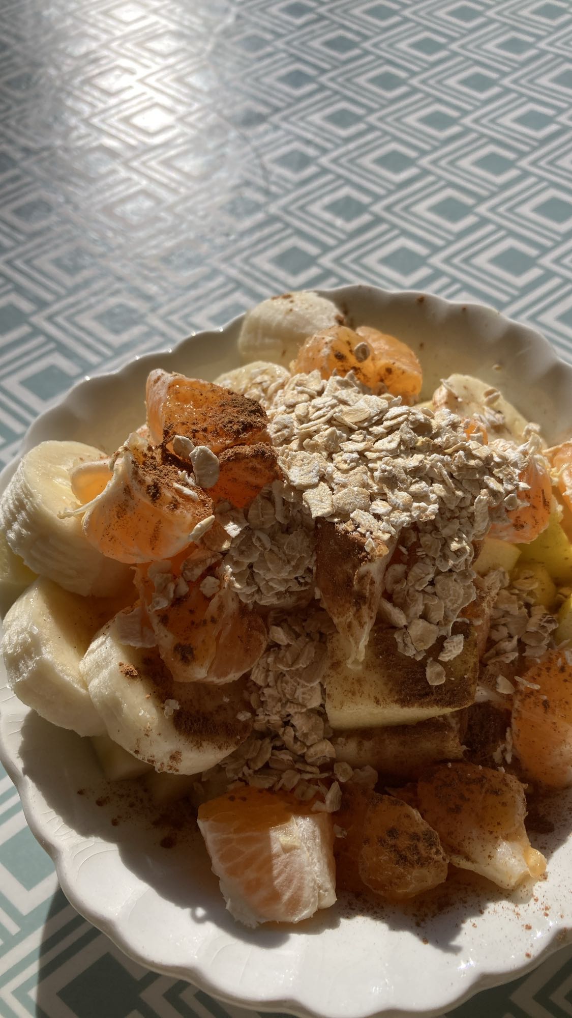 Fruktsallad med havre