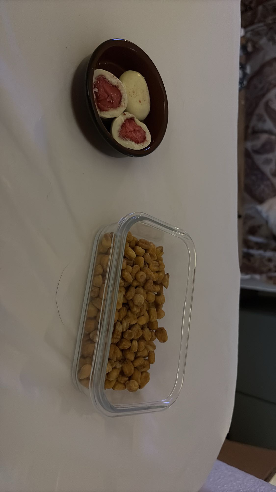 Jordgubbsnacks & majs