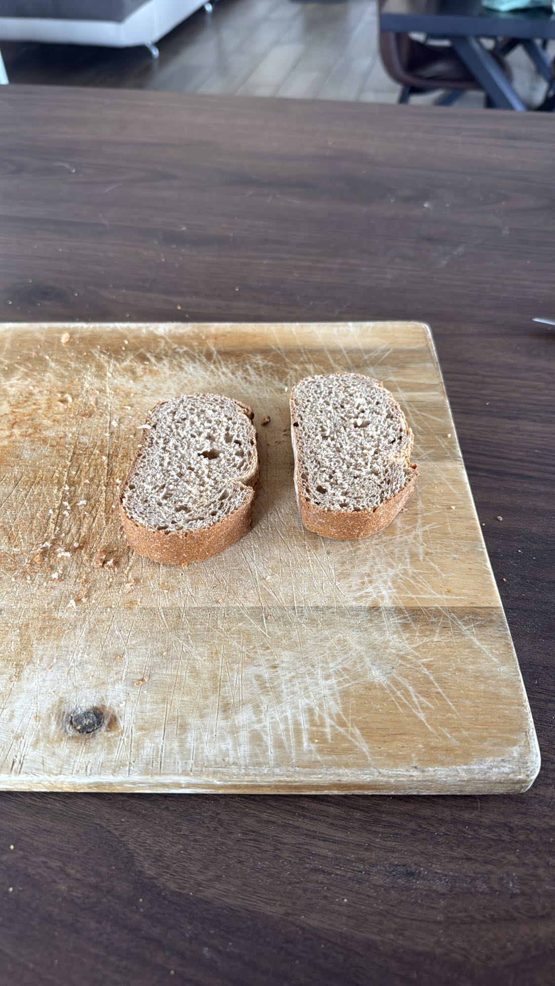 Deux tranches de pain complet