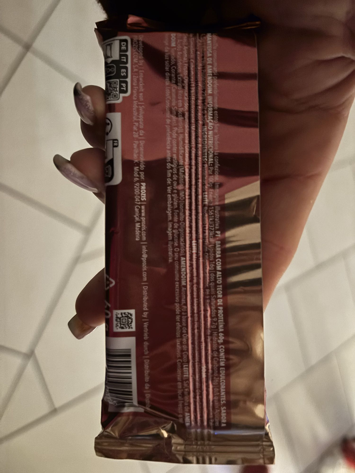 Barre protéinée choco