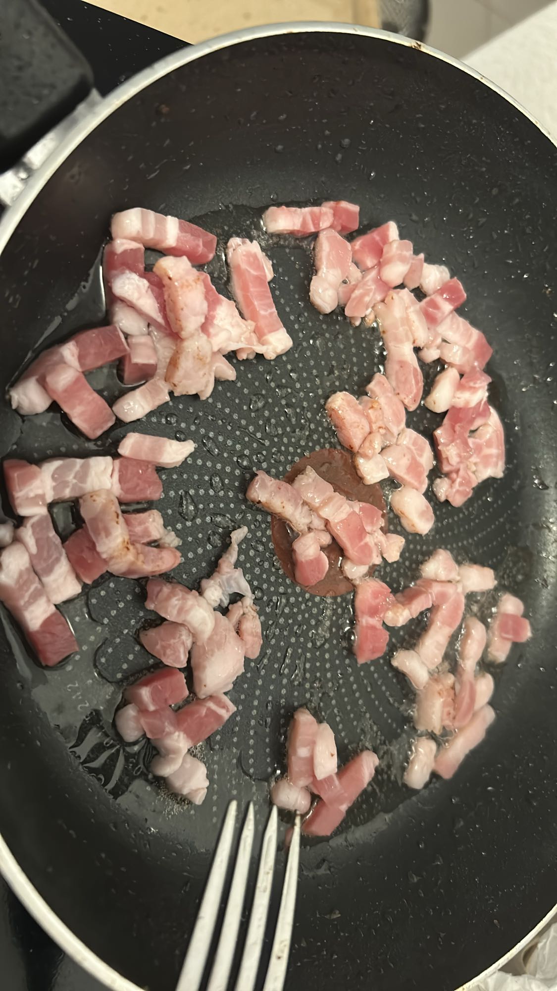 Lardons à la poêle
