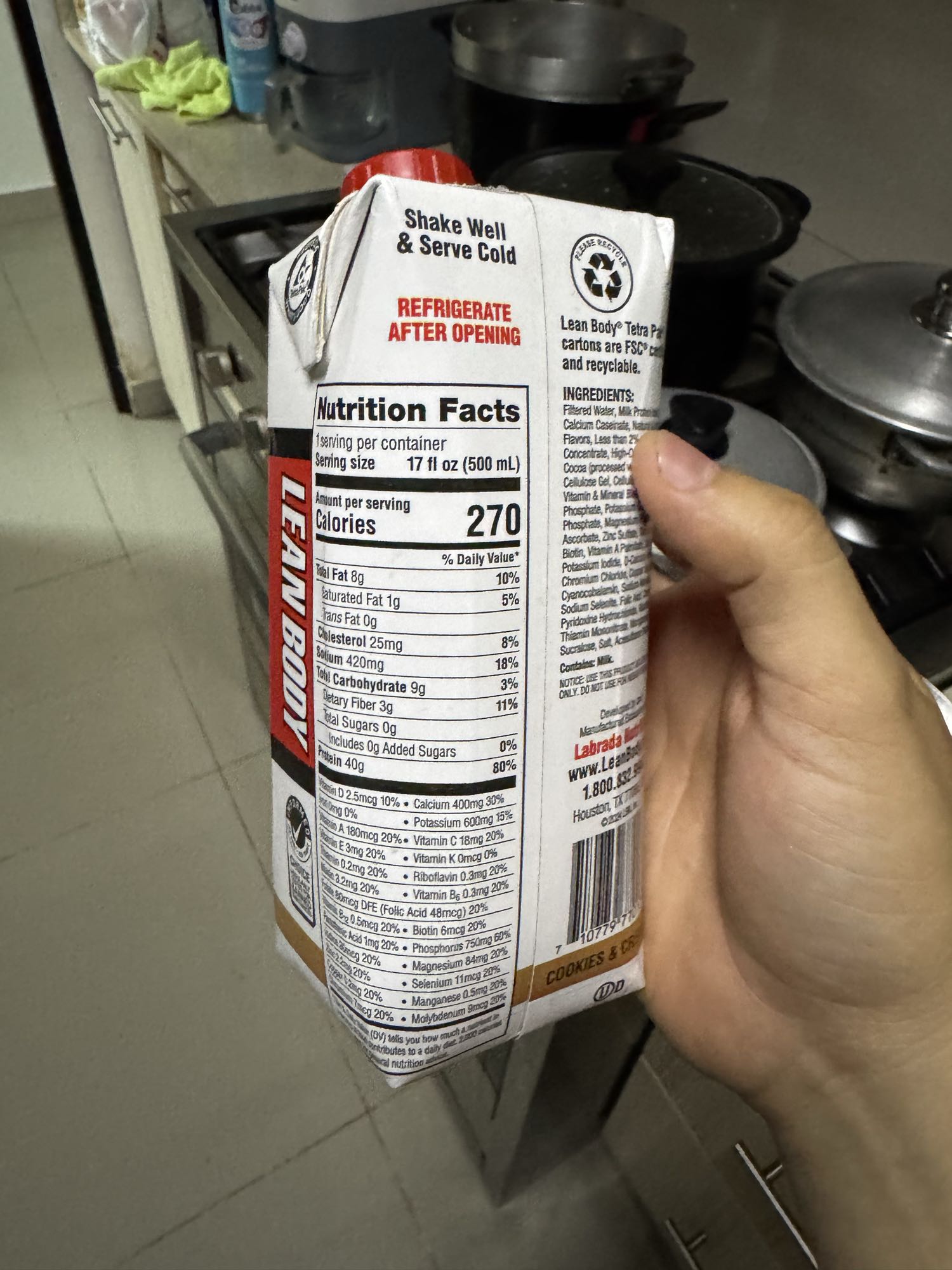 Batido Cookies & Cream