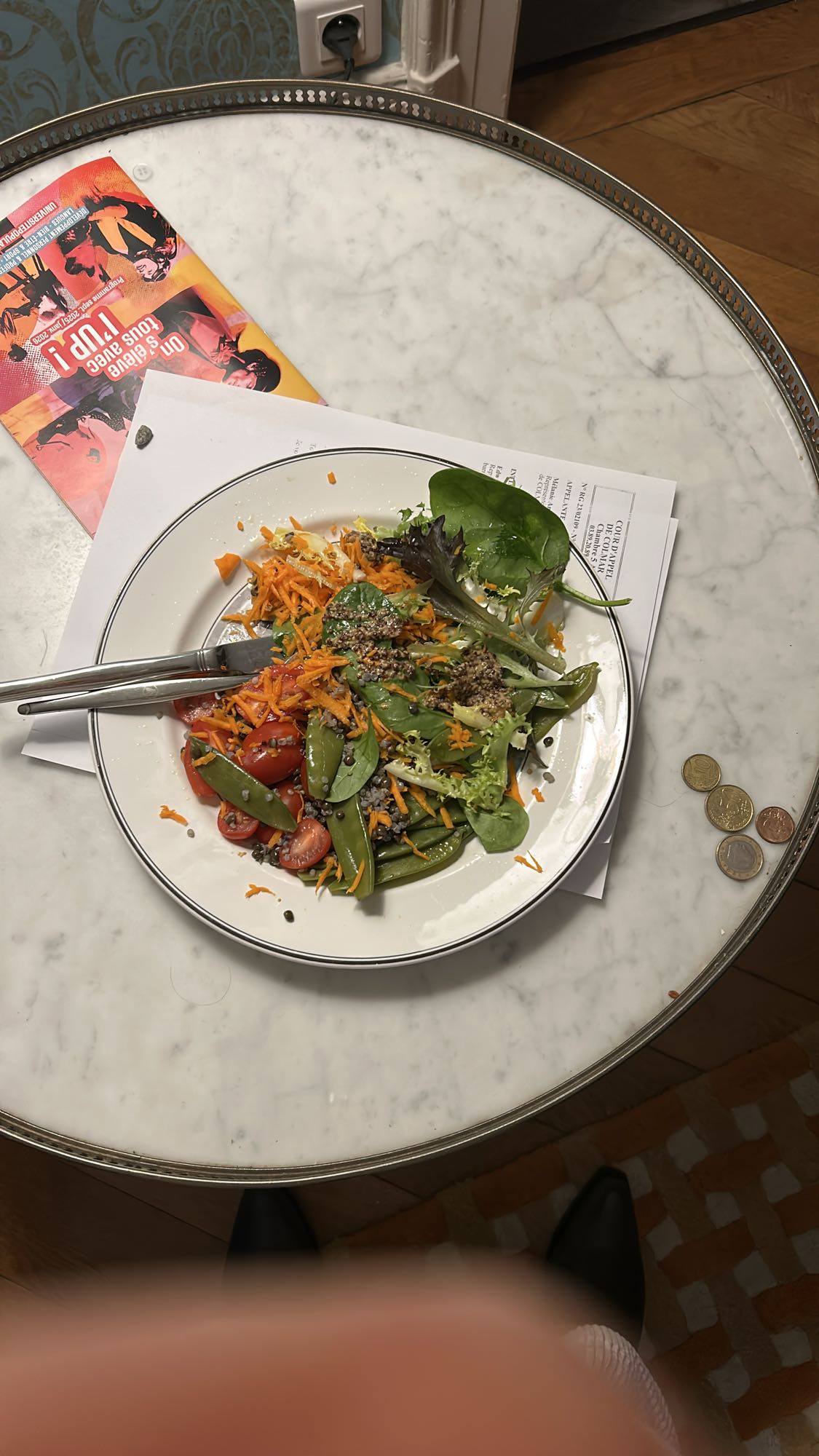 Salade fraîche croquante