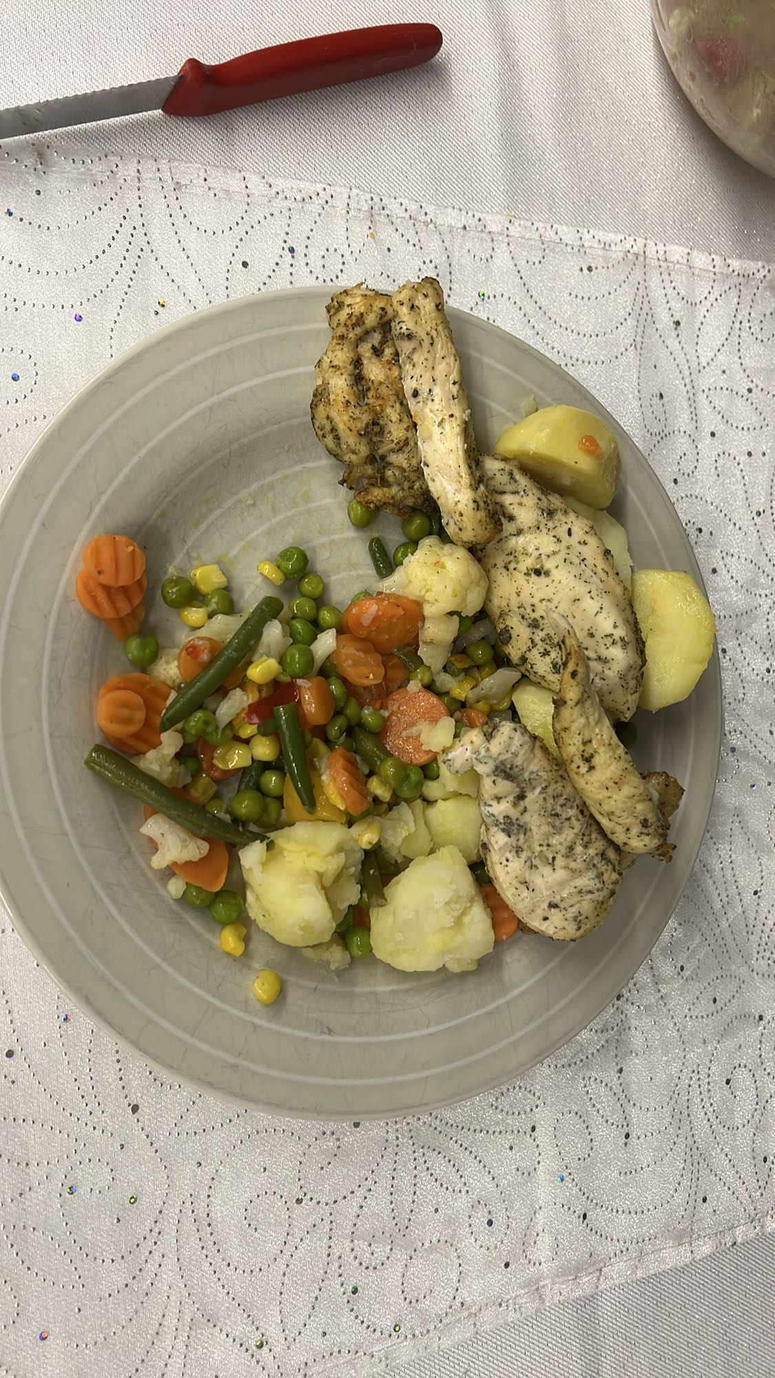 Kurczak z warzywami i ziemniakami