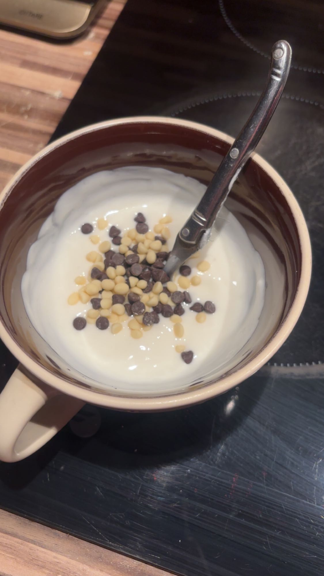 Fromage blanc avec pépites