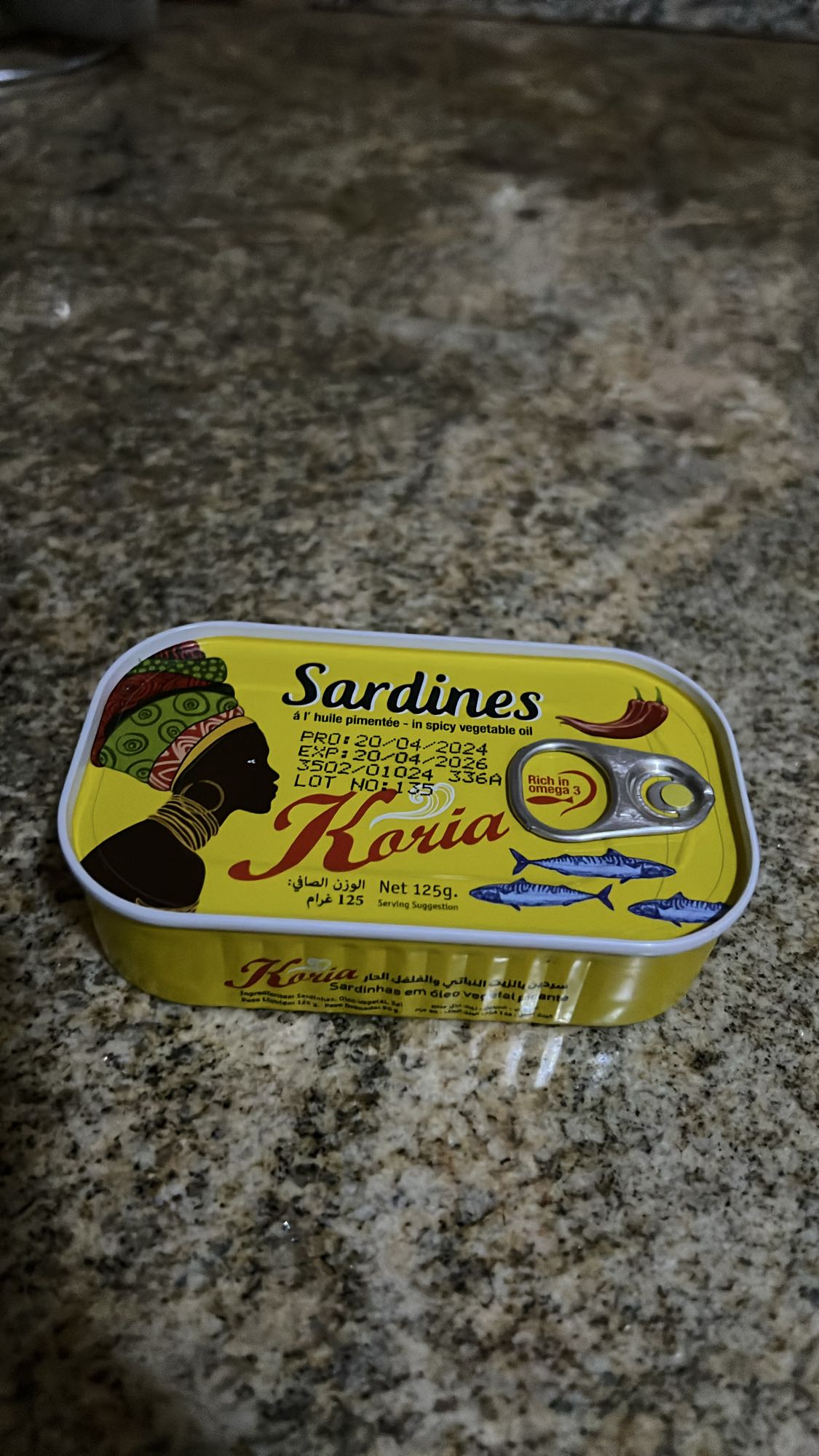Sardines in spicy oil
