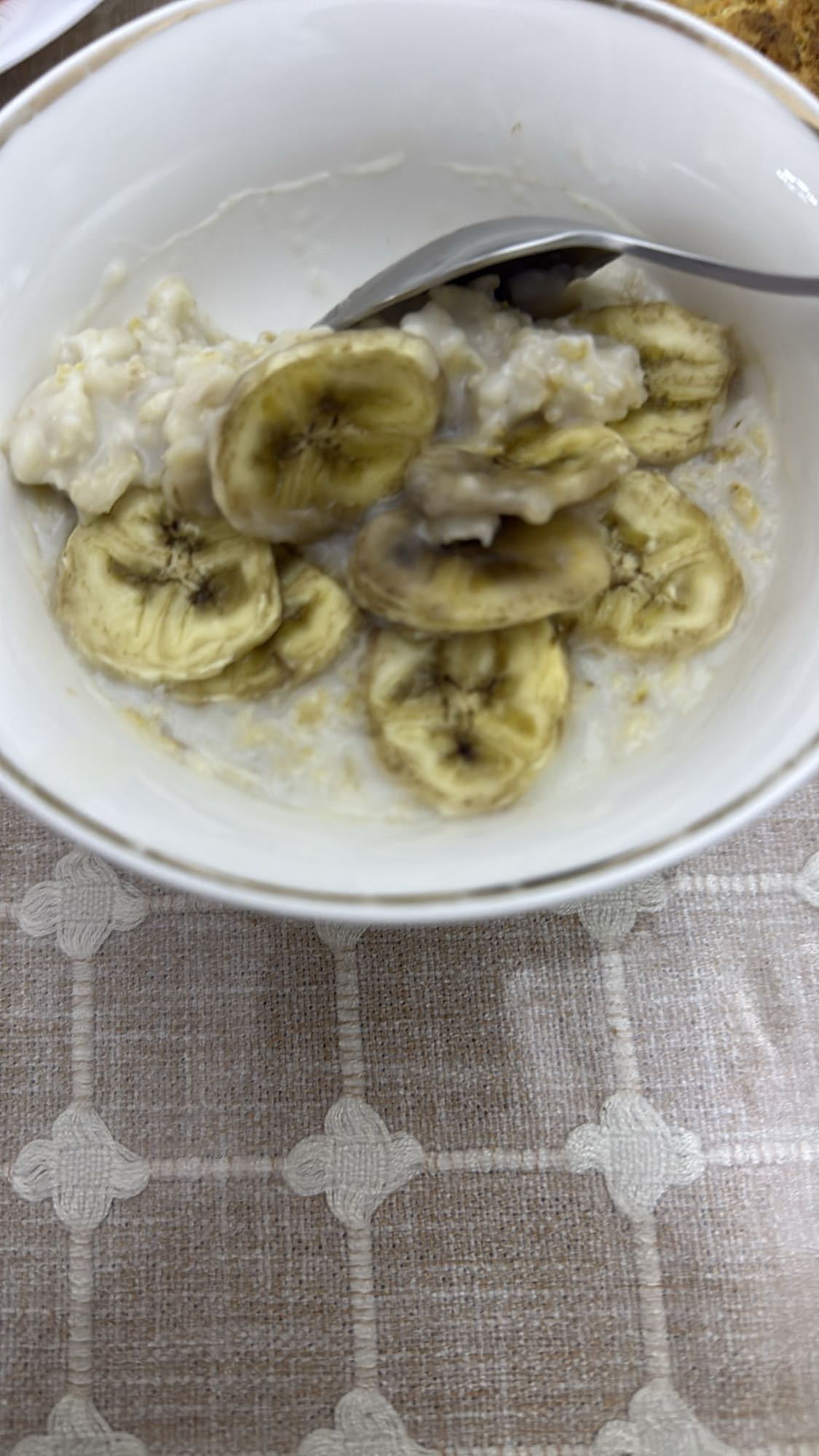 овсянка с бананом