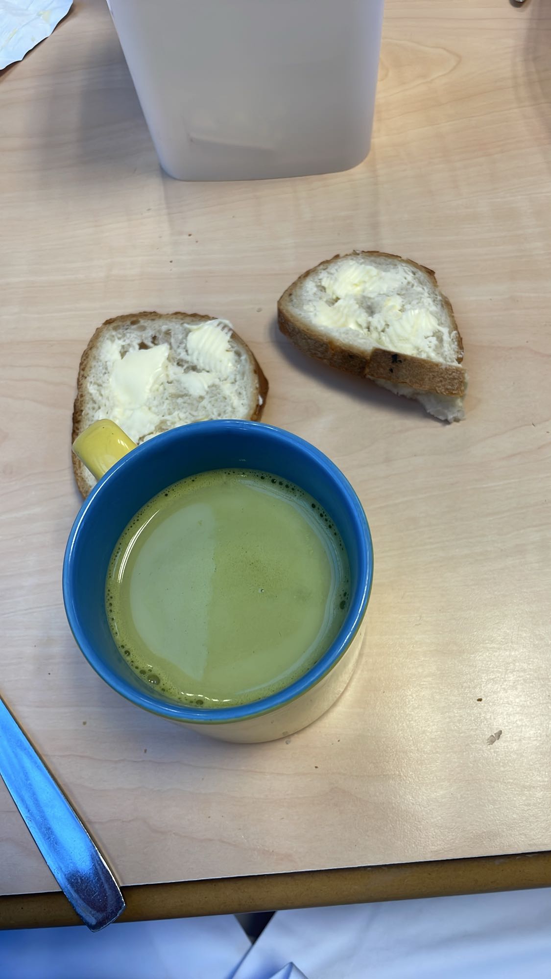 Pain beurre et matcha