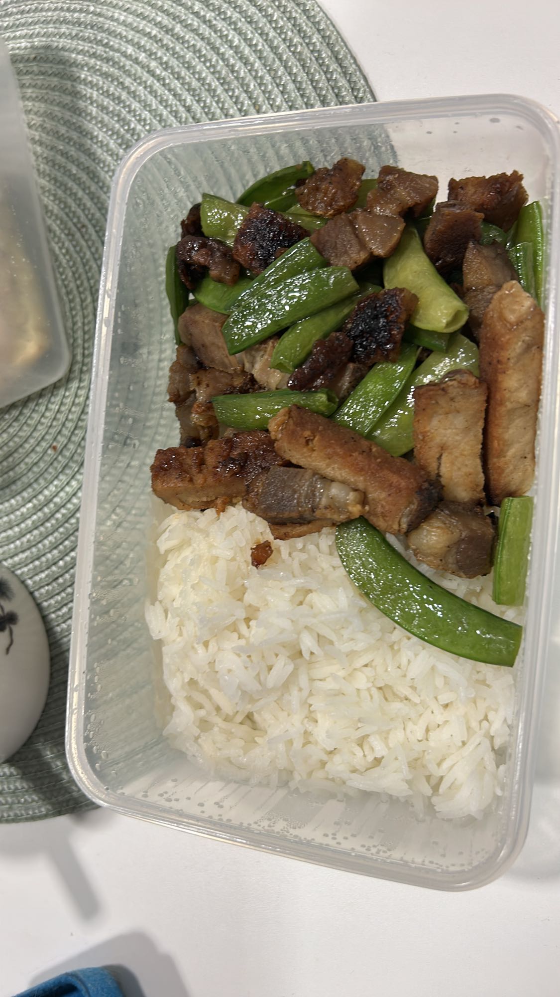 Stekt svinekjøtt med ris