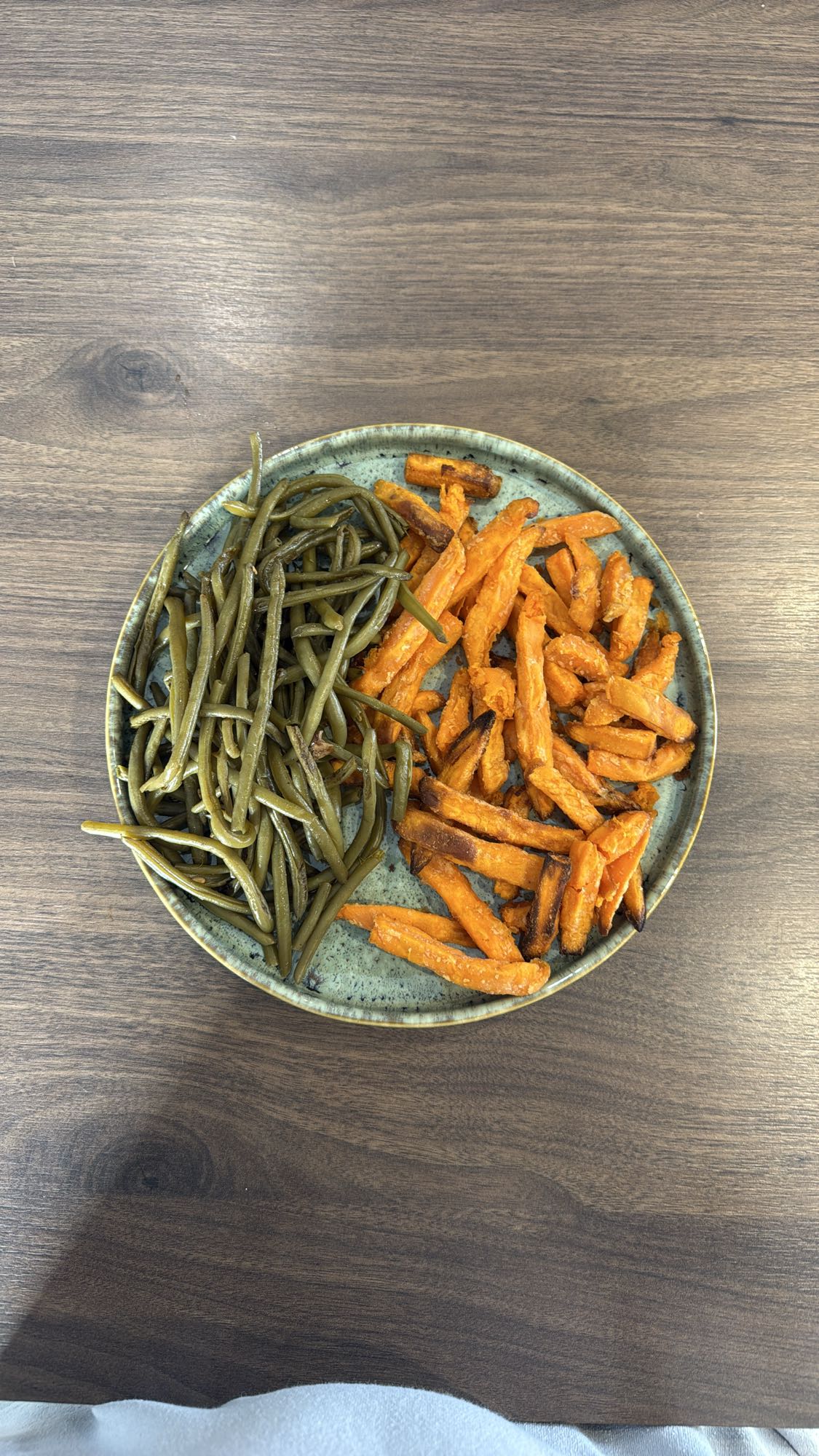 Haricots verts et patates douces