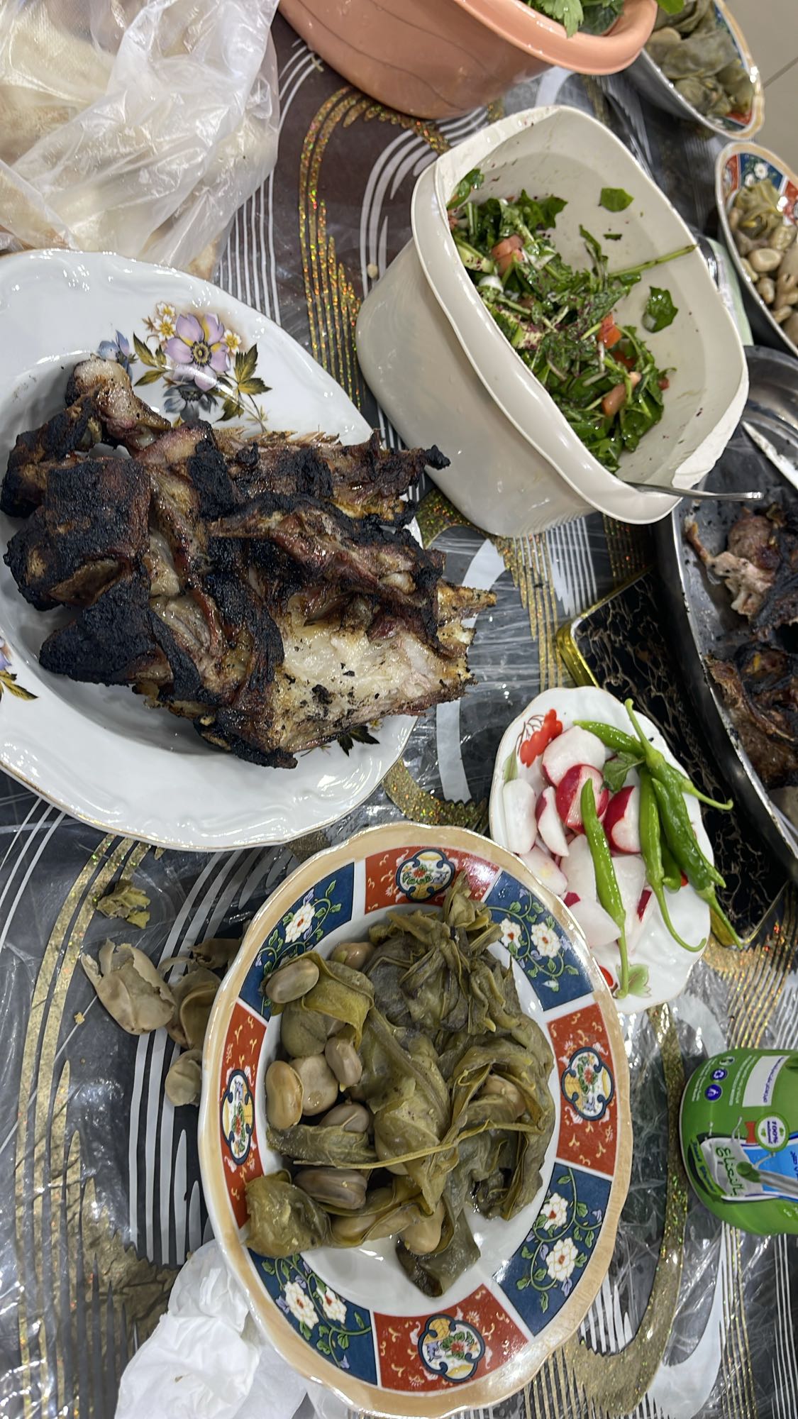 Grilled Lamb with Sides