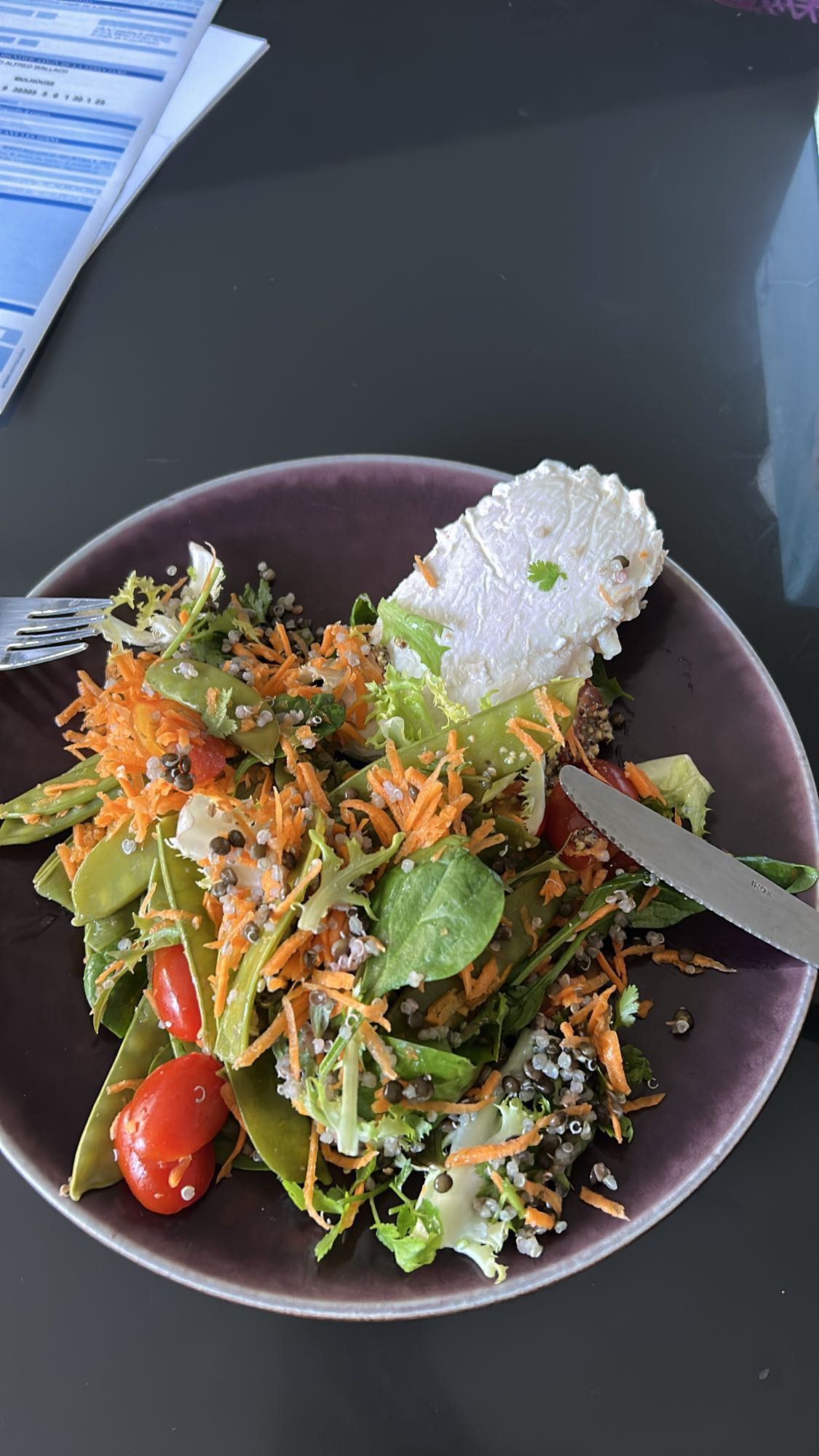 Salade fraîcheur quinoa chèvre