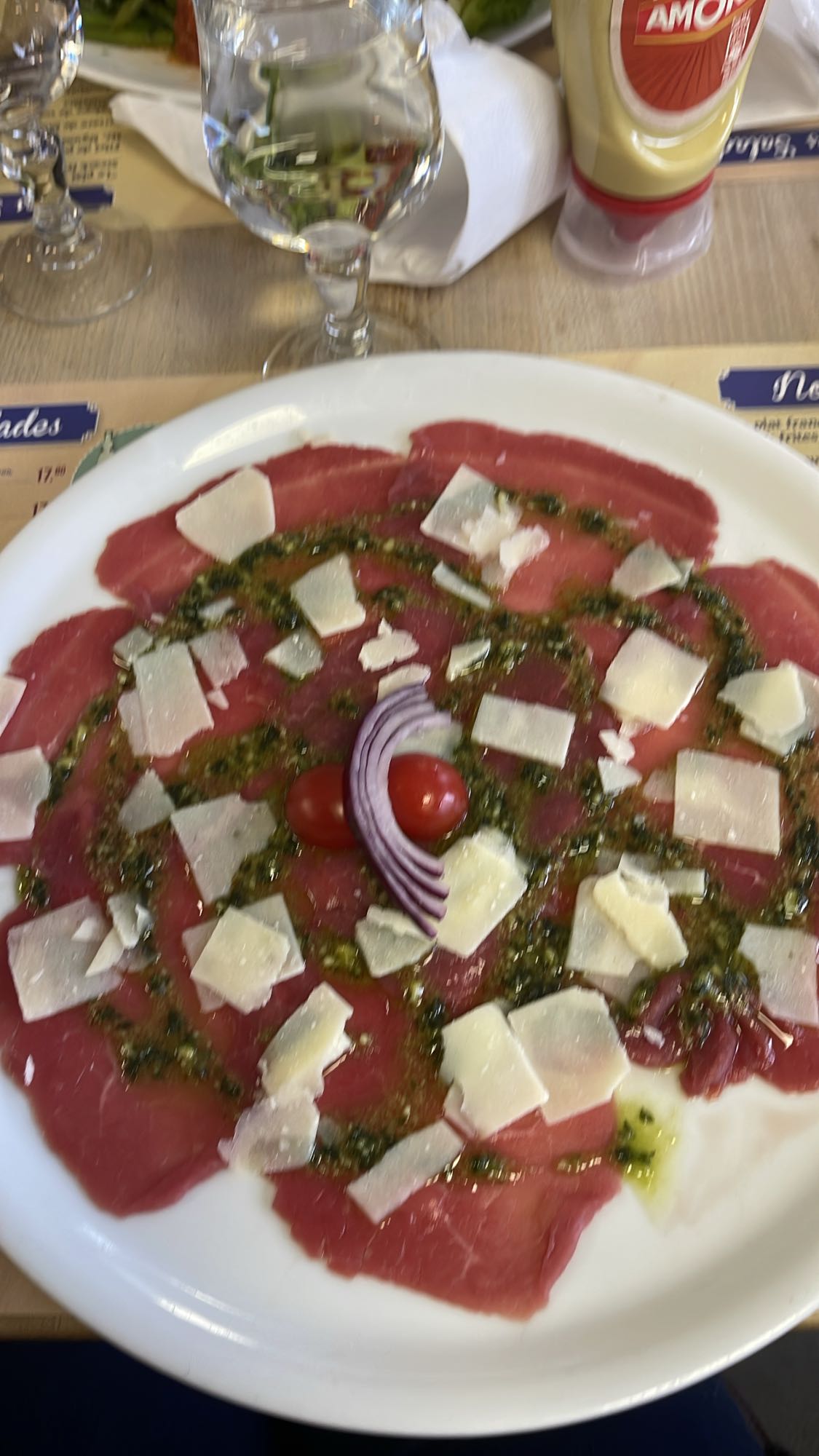 Carpaccio de boeuf