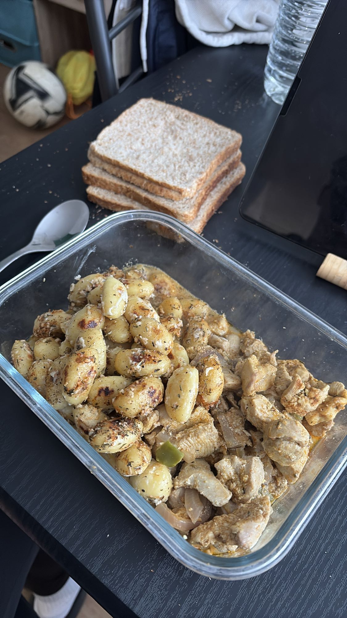 Gnocchis et poulet épicé