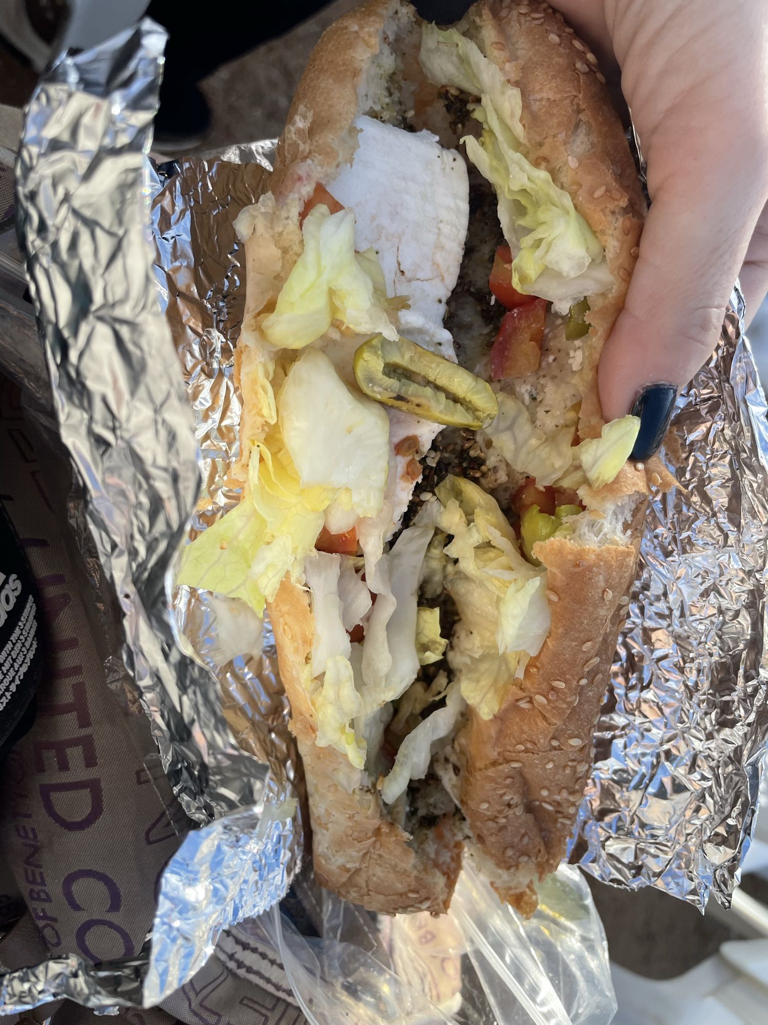 Chicken sub sandwich