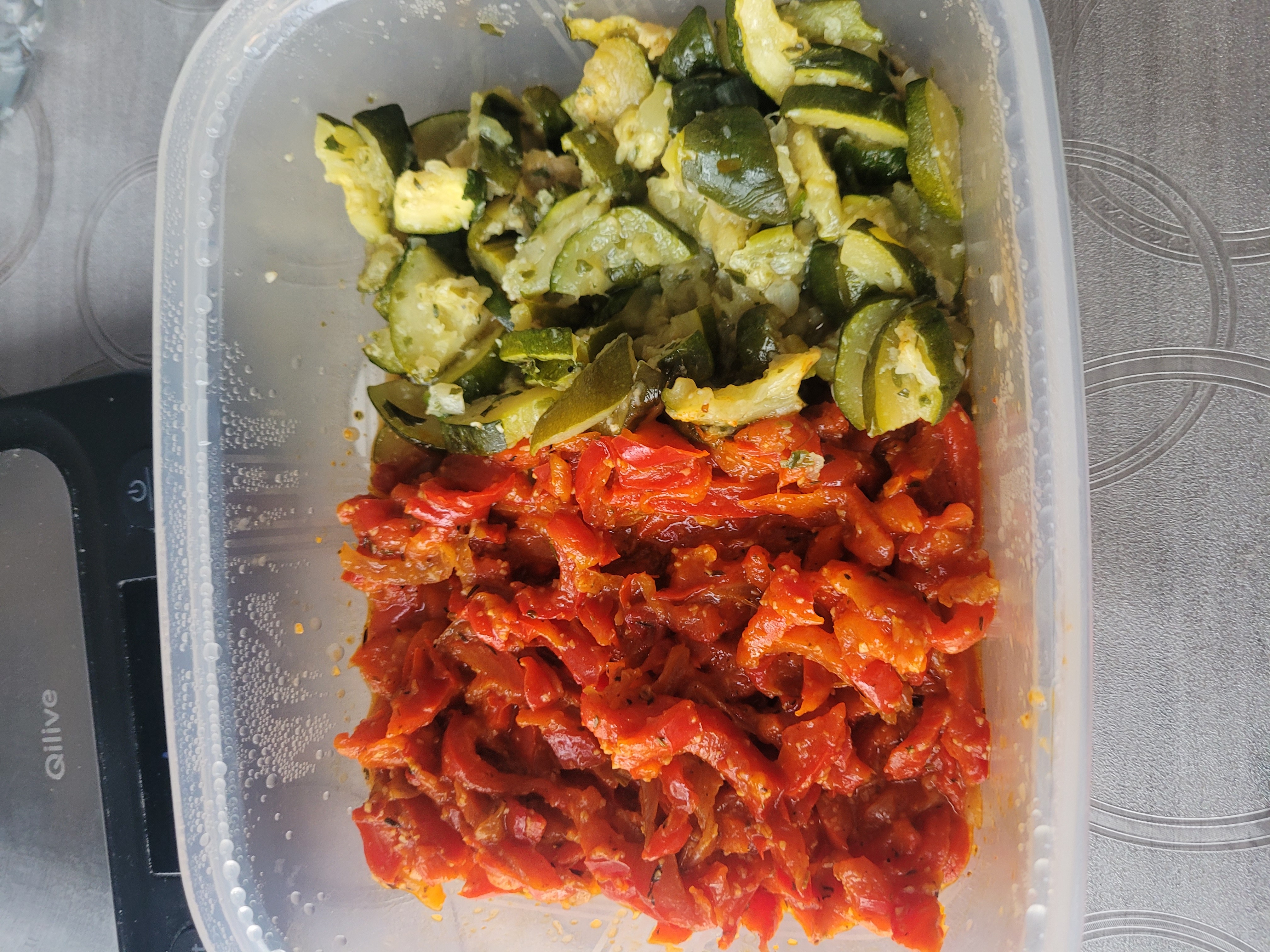 Courgettes et poivrons