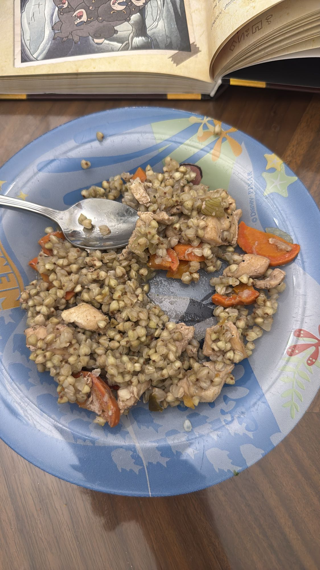 гречка с курицей и овощами