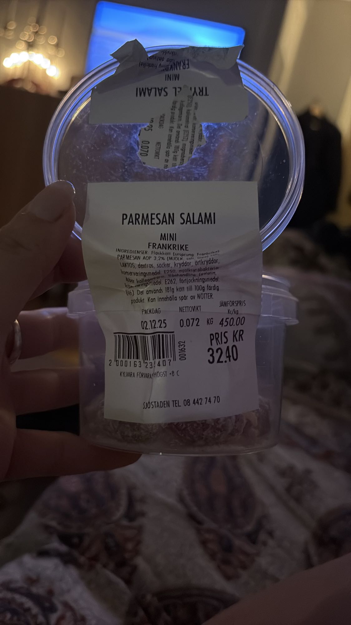Parmesansalami mini