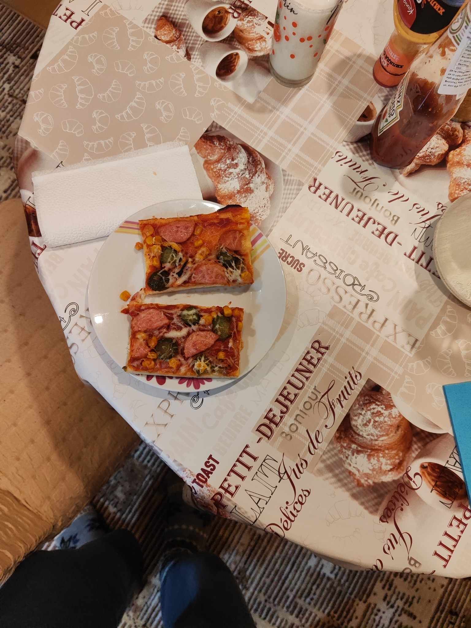 Sausage Veggie Pizza Slices