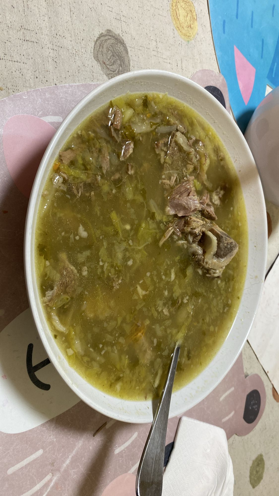 sopa de res con verduras