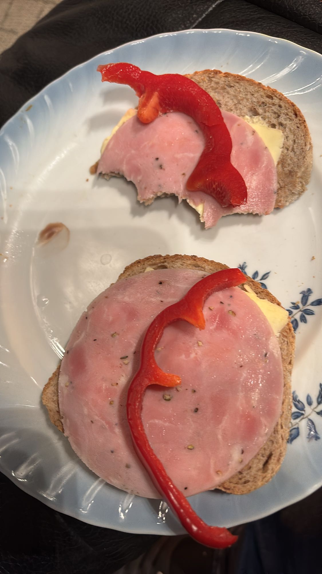 Skinke-smørbrød