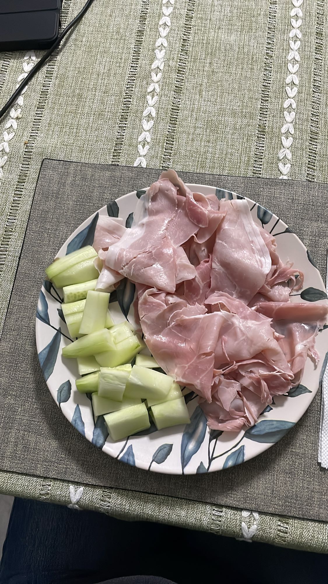 Prosciutto e cetriolo