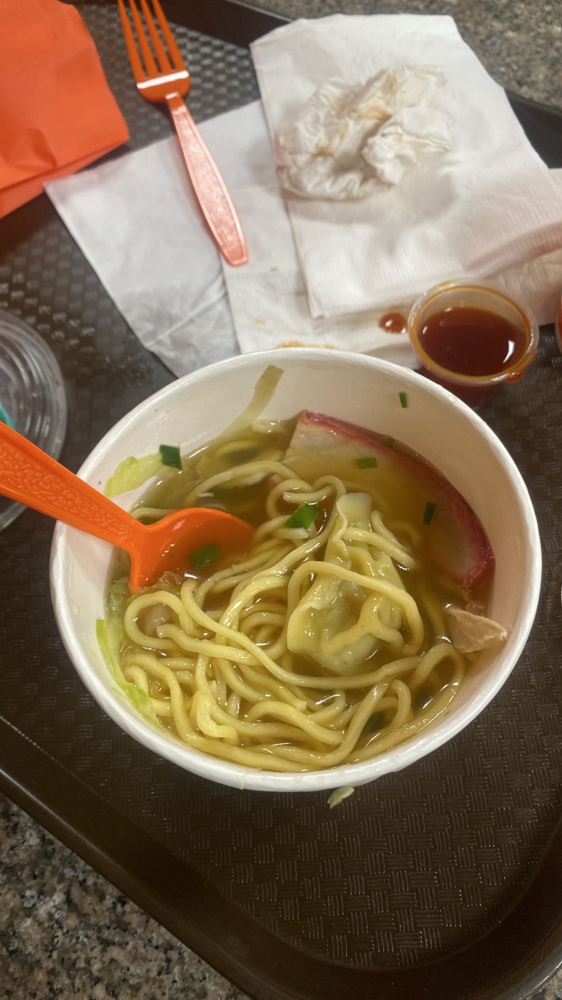 sopa de fideos asiática