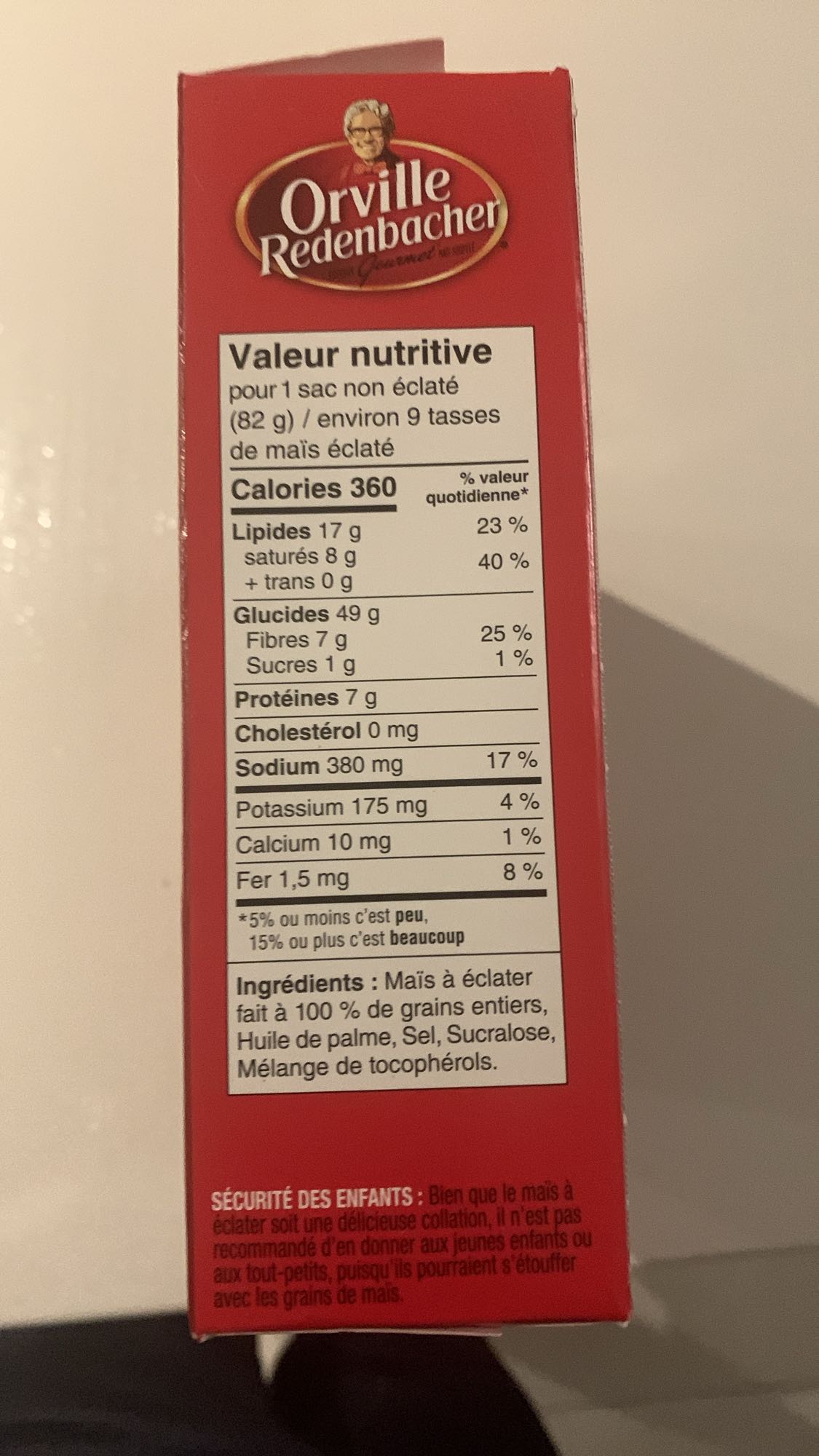 Maïs soufflé Orville