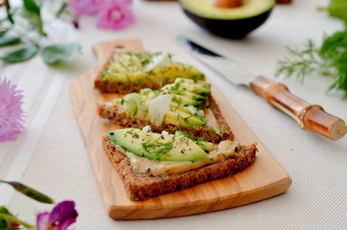 Tartine à l'avocat
