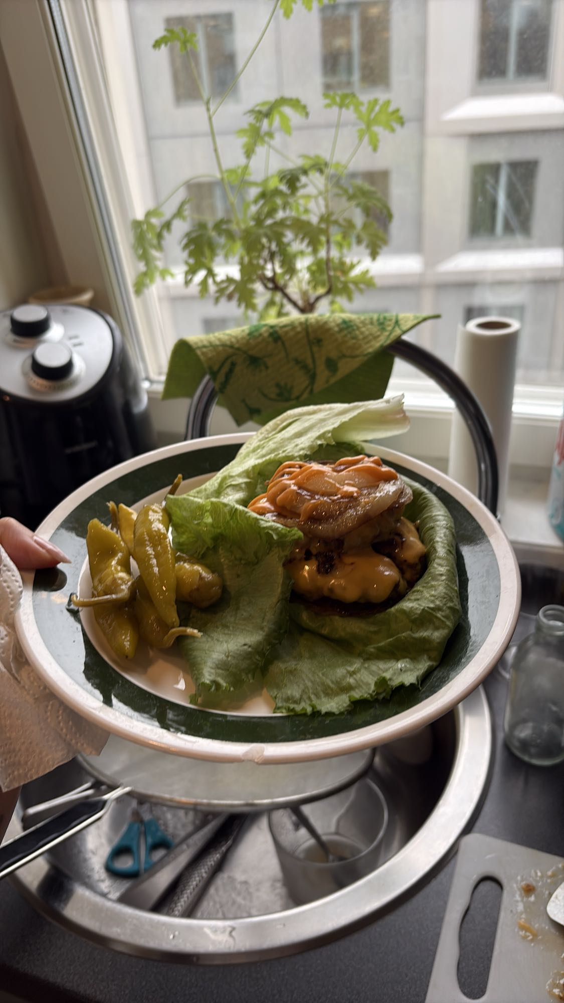 LCHF burgare med sallad