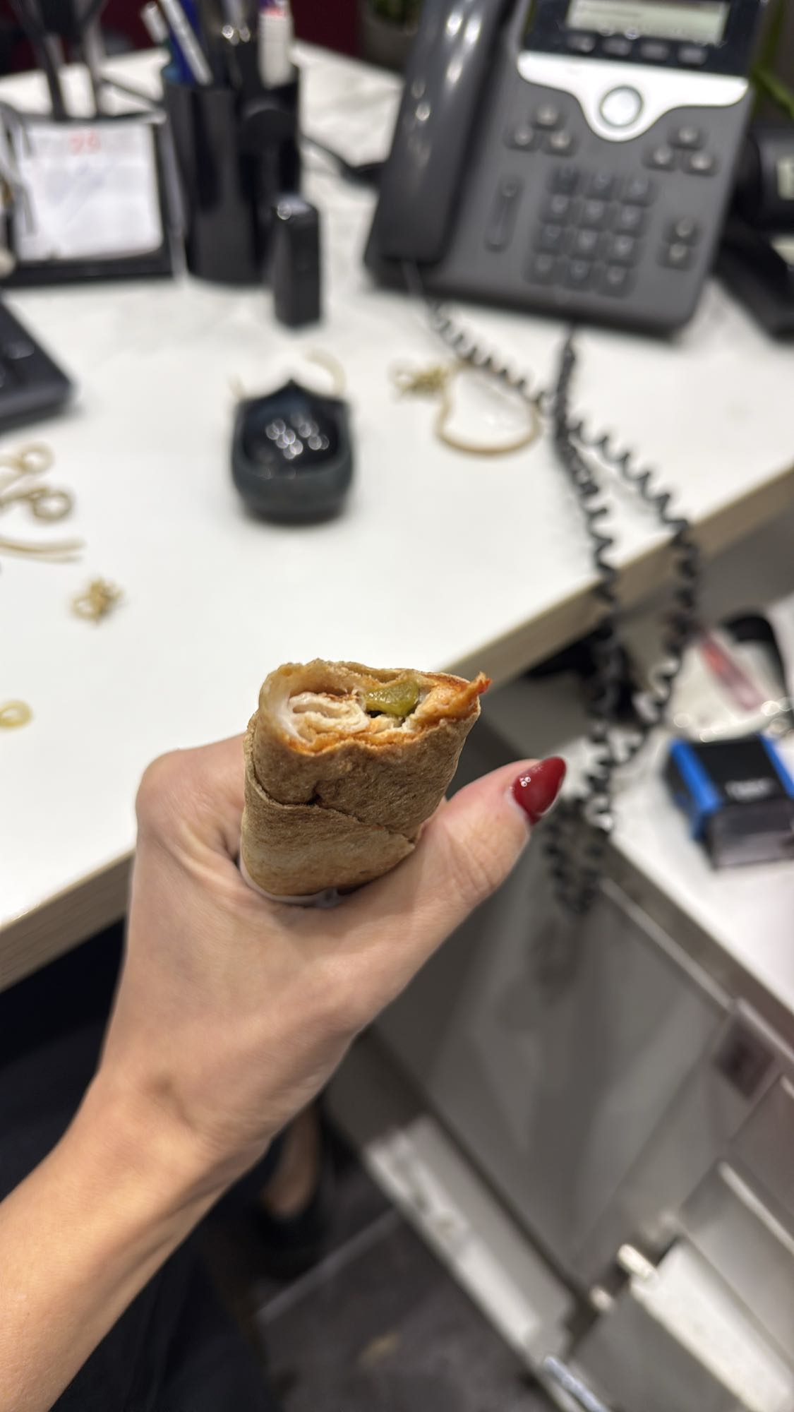 Chicken wrap snack