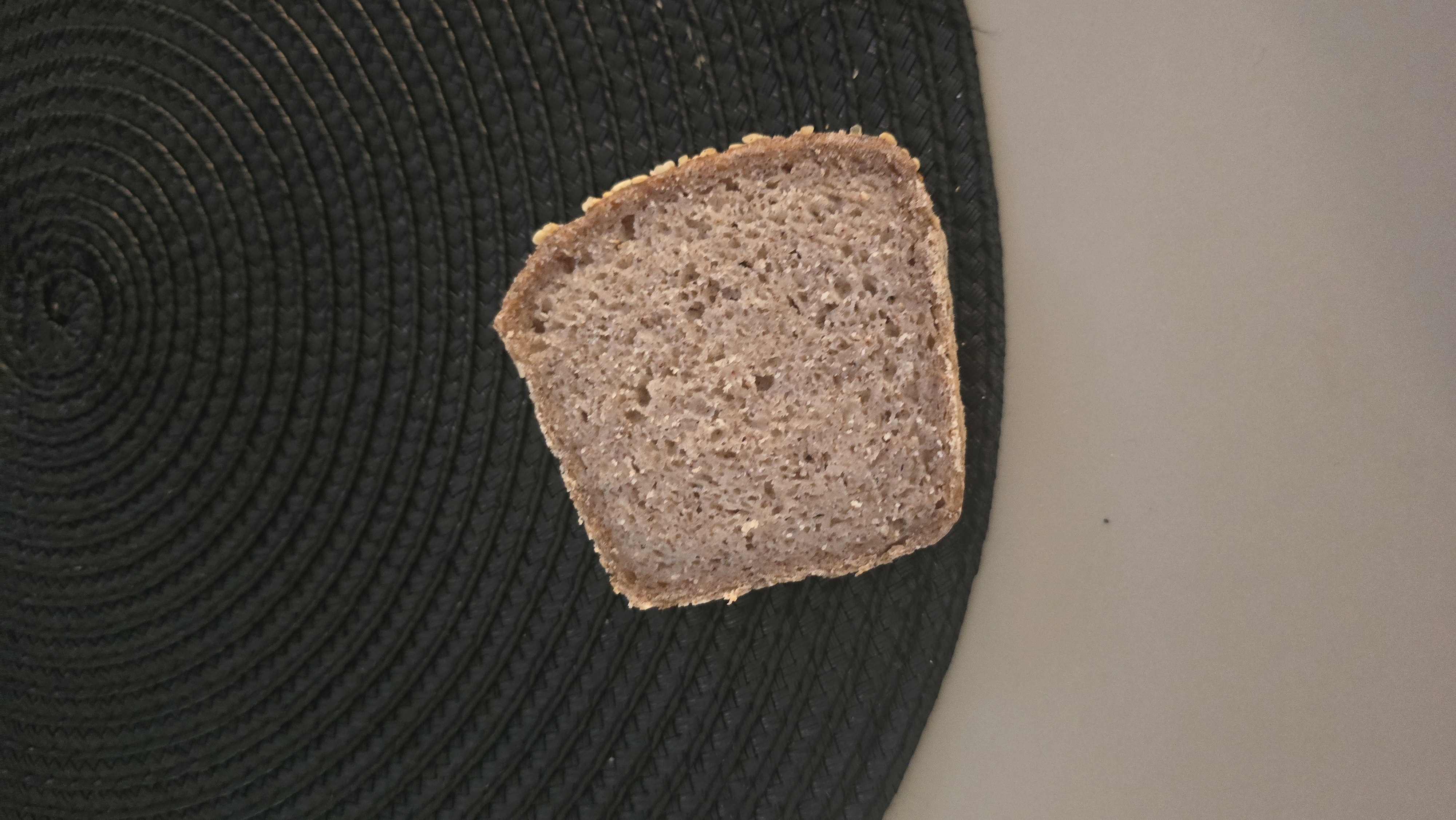 Whole grain bread slice