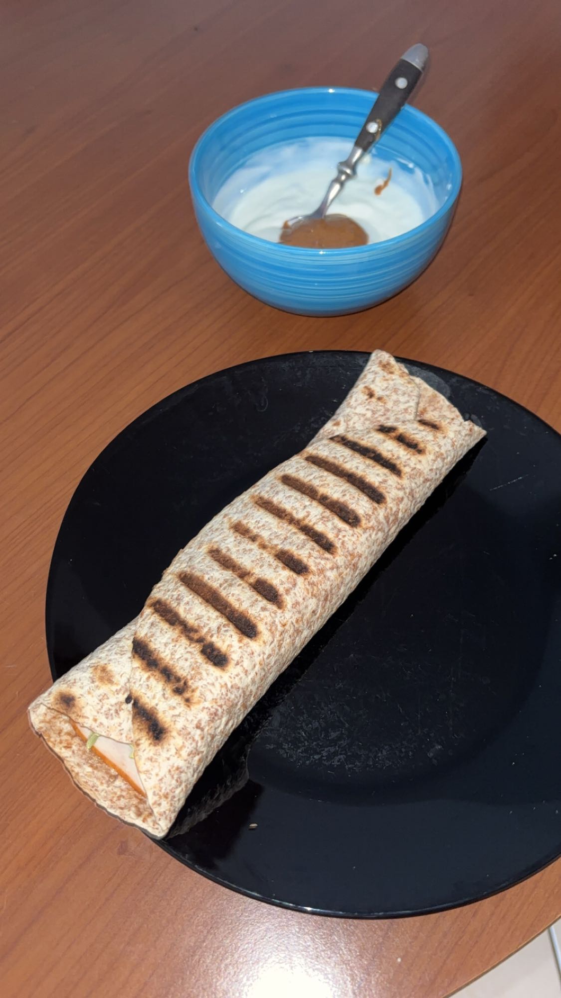 Wrap au poulet et yaourt