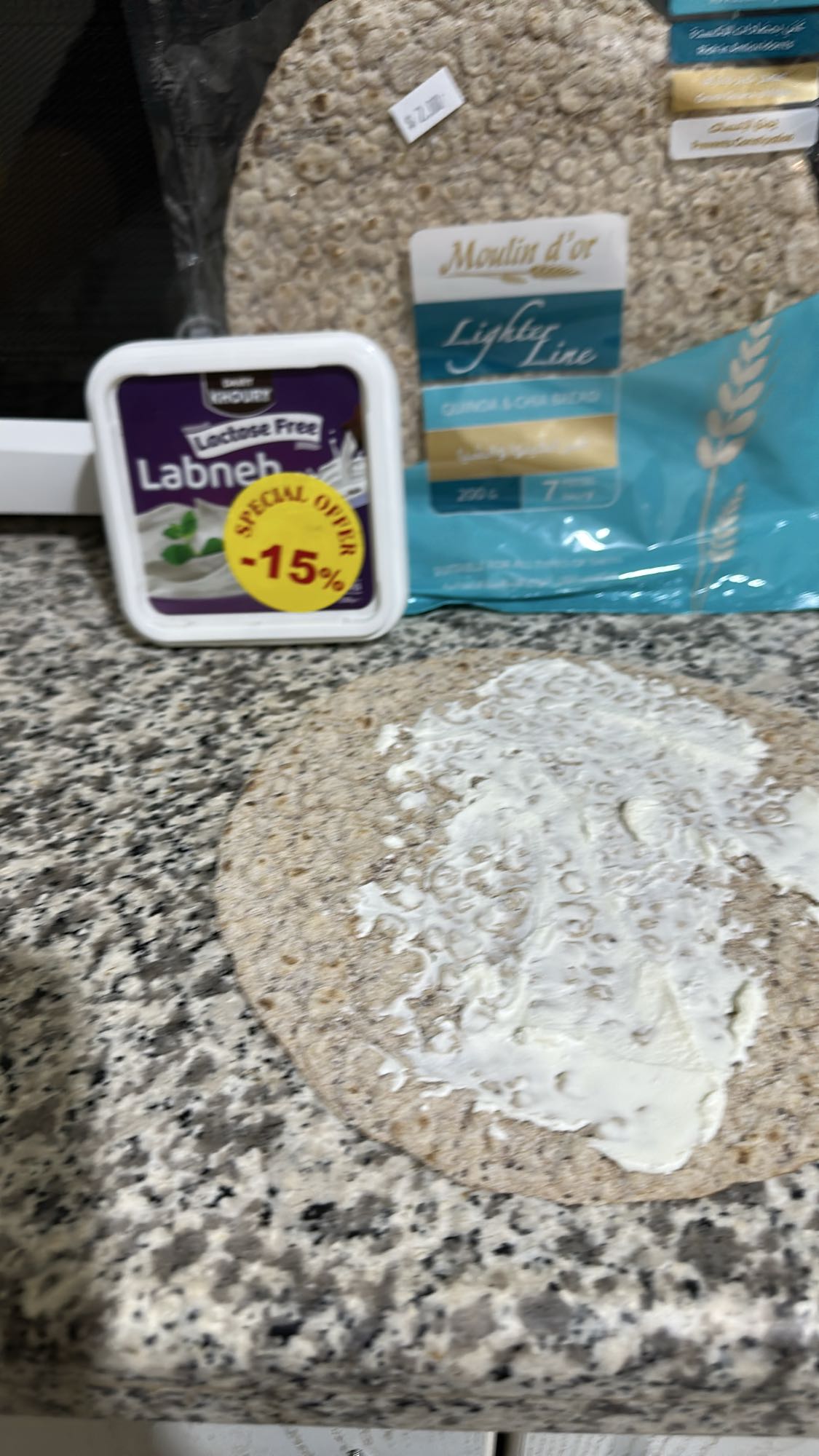 Labneh Quinoa Chia Wrap