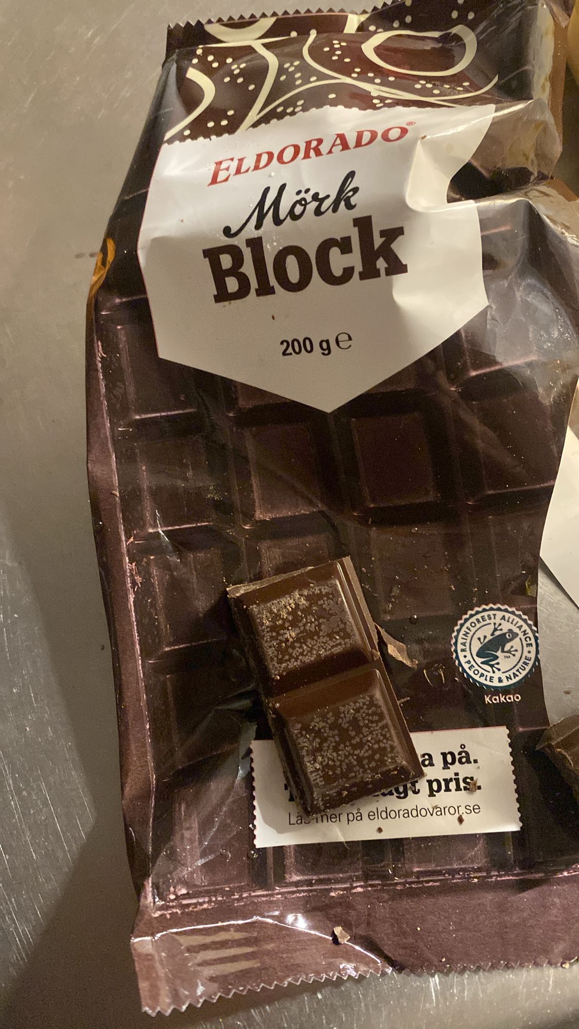 Mörk chokladbit