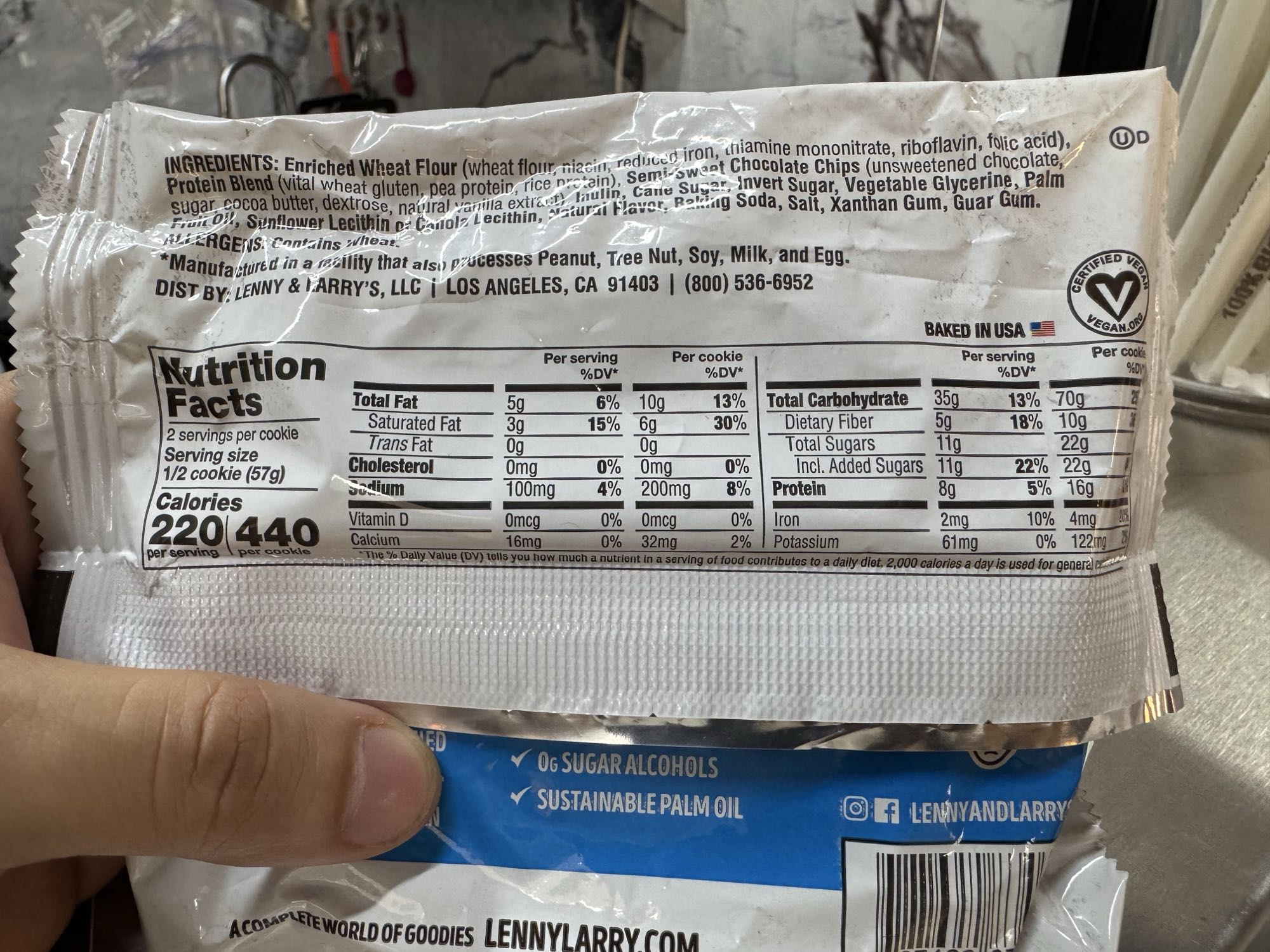 Galleta vegana choco chip