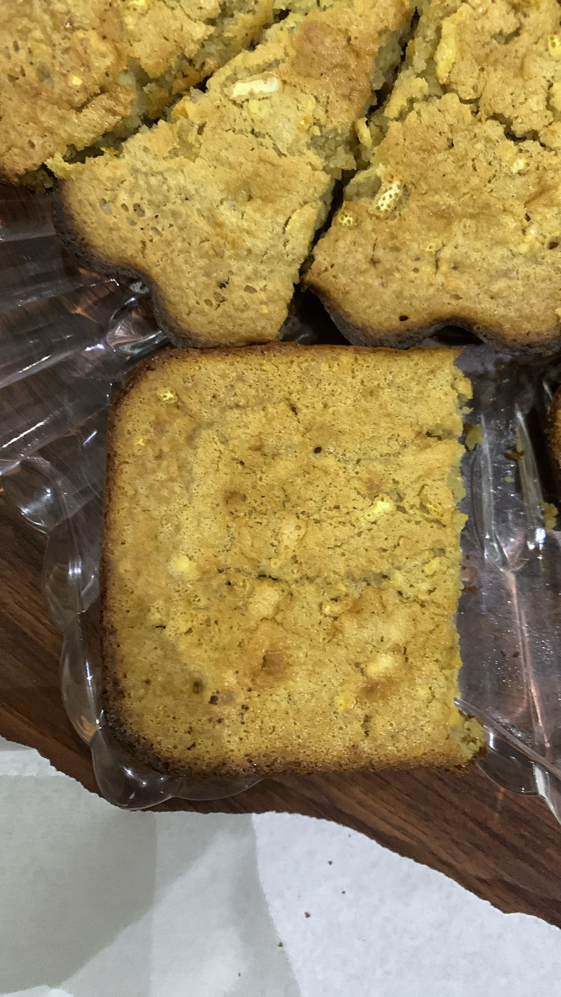 Cornbread slice
