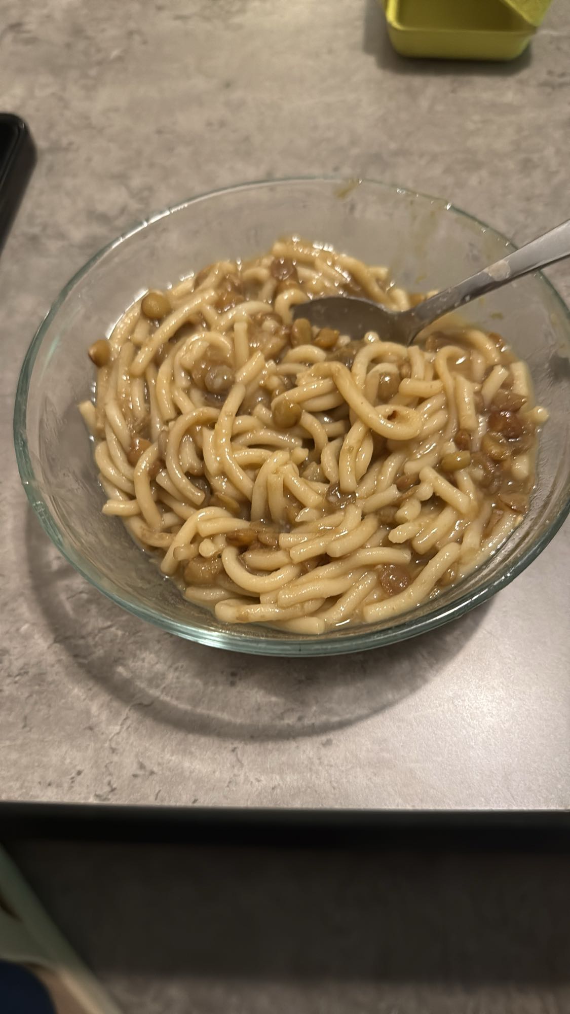 Linsgryta med pasta