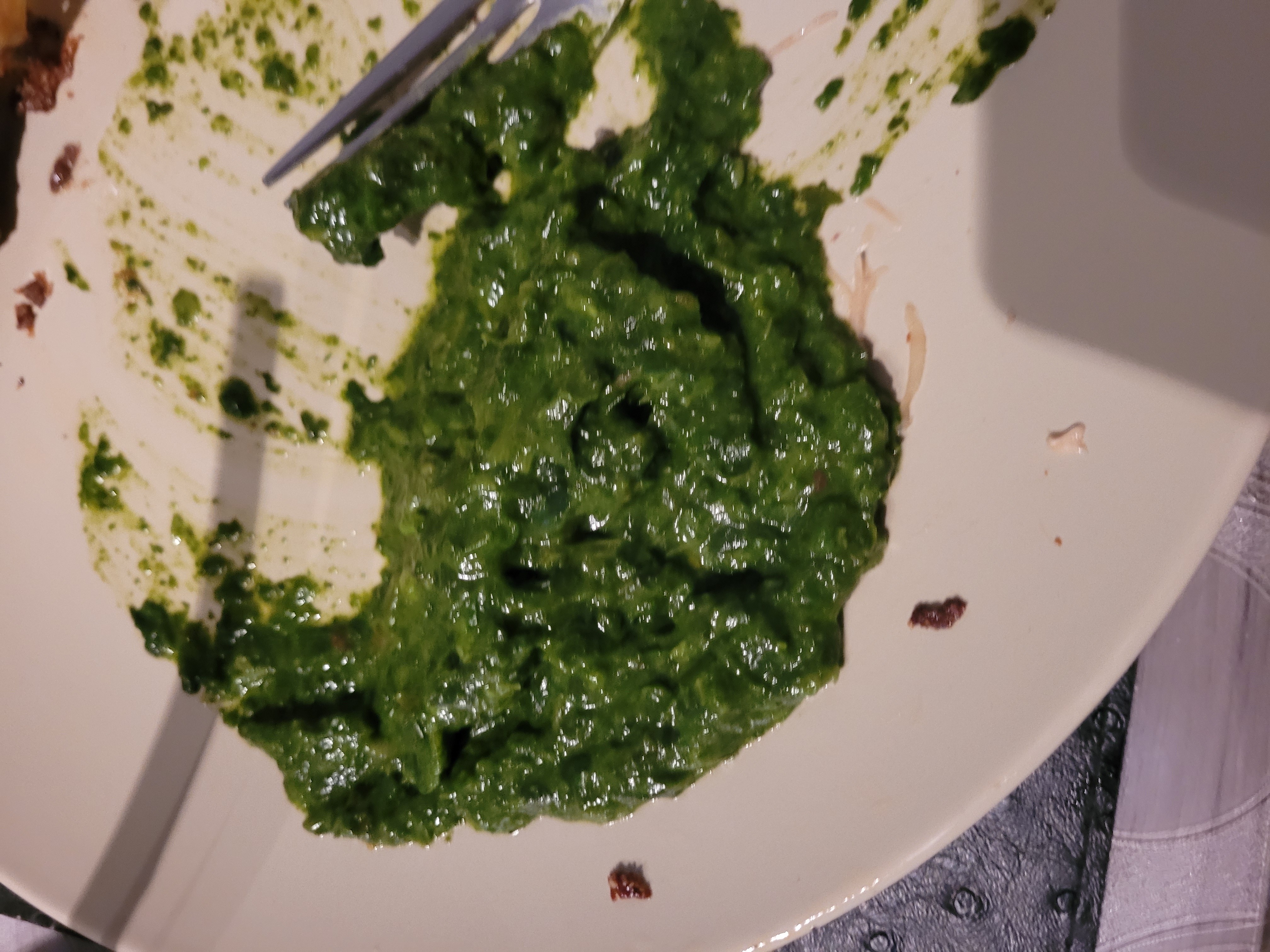 Purée d'épinards