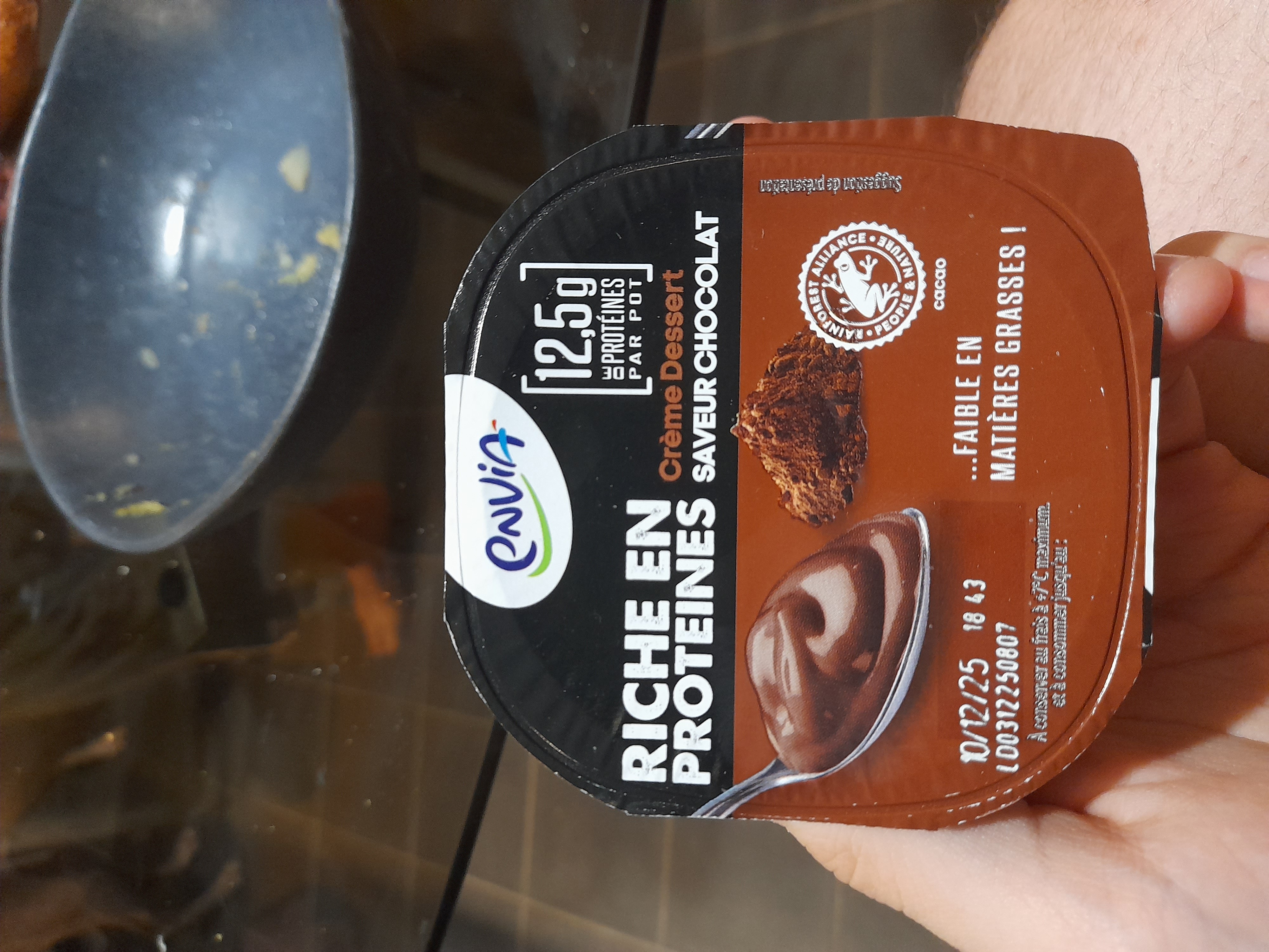 Crème dessert chocolat protéinée