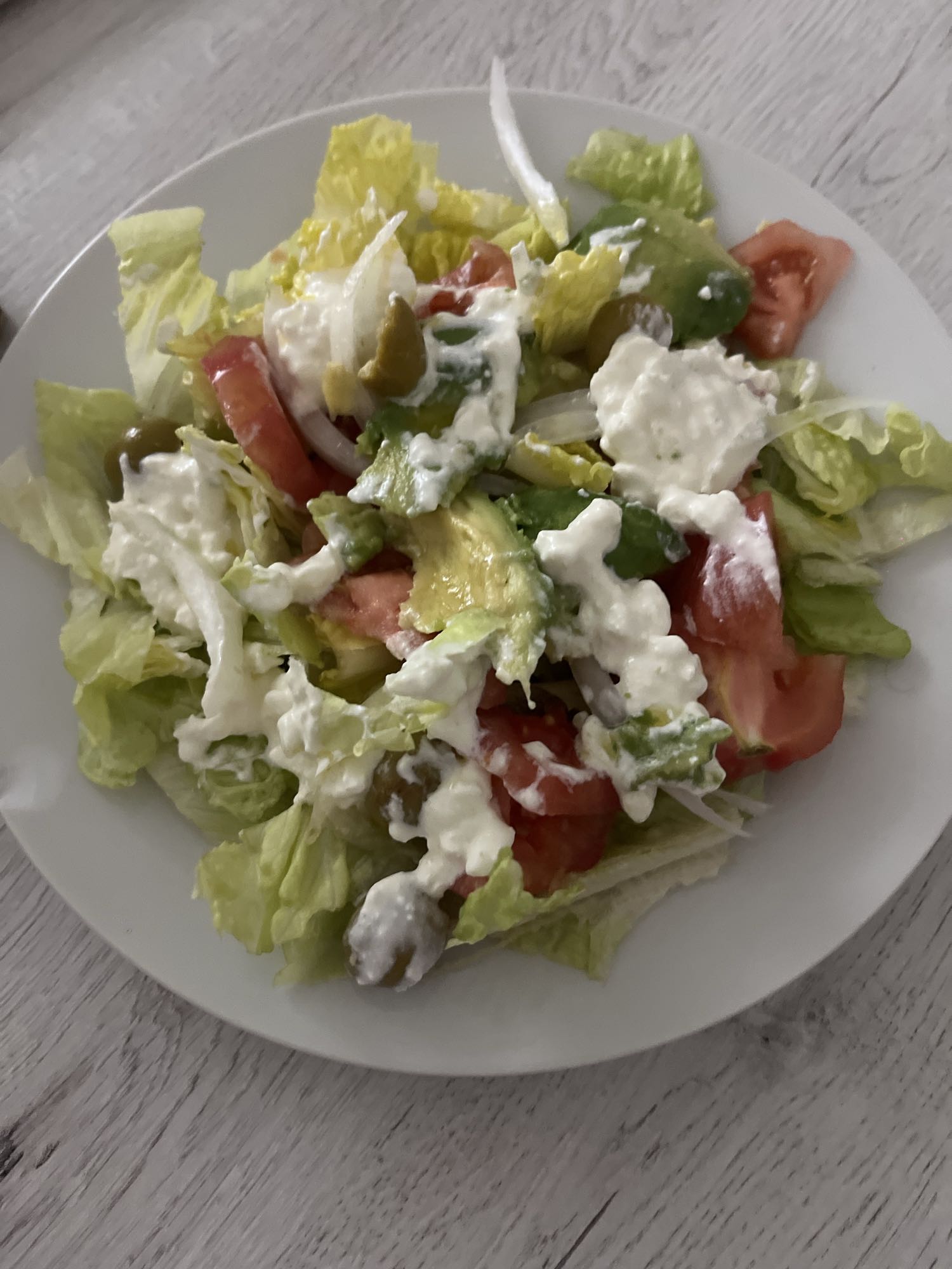 Ensalada cremosa mixta