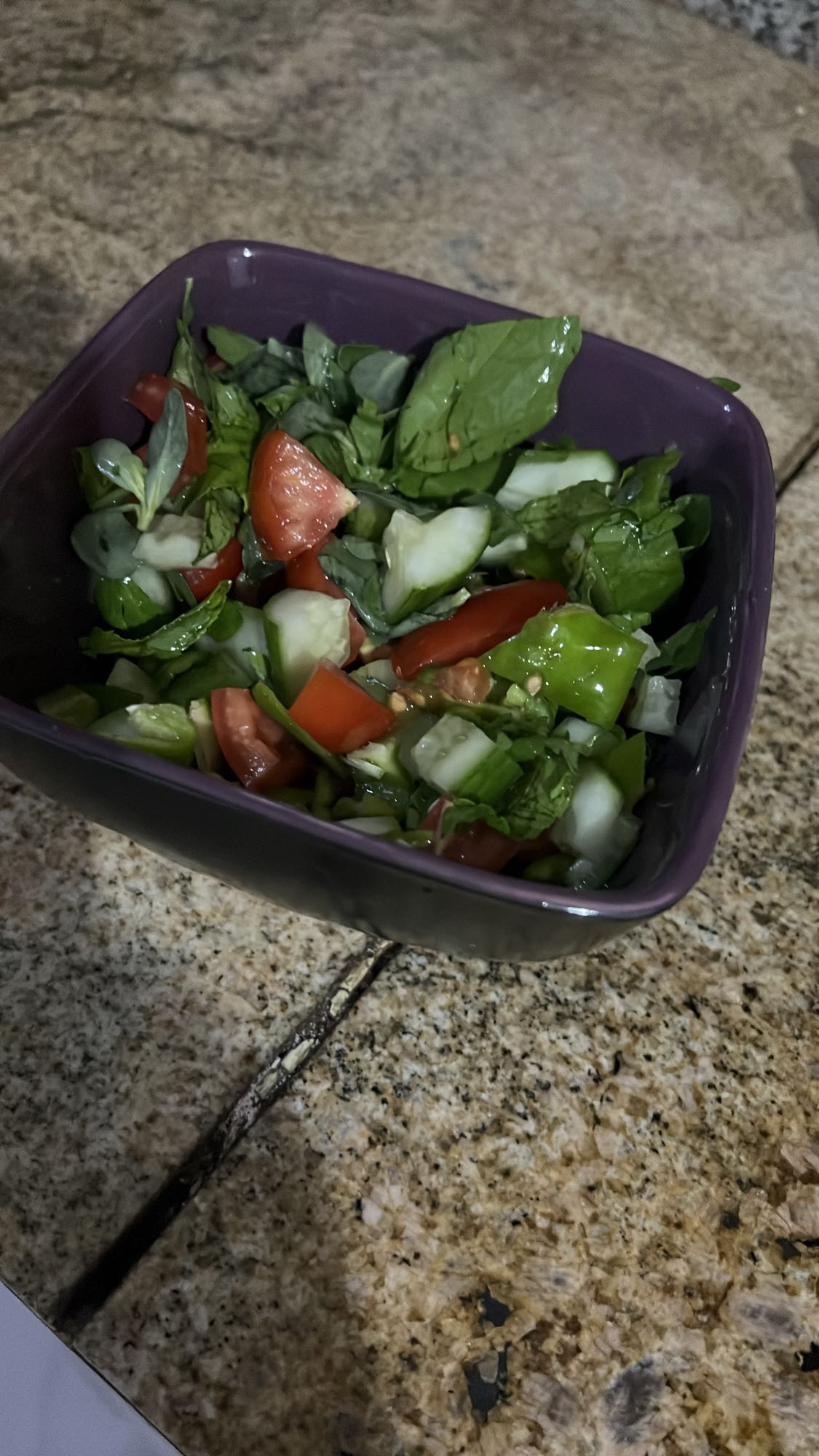 Fresh veggie salad