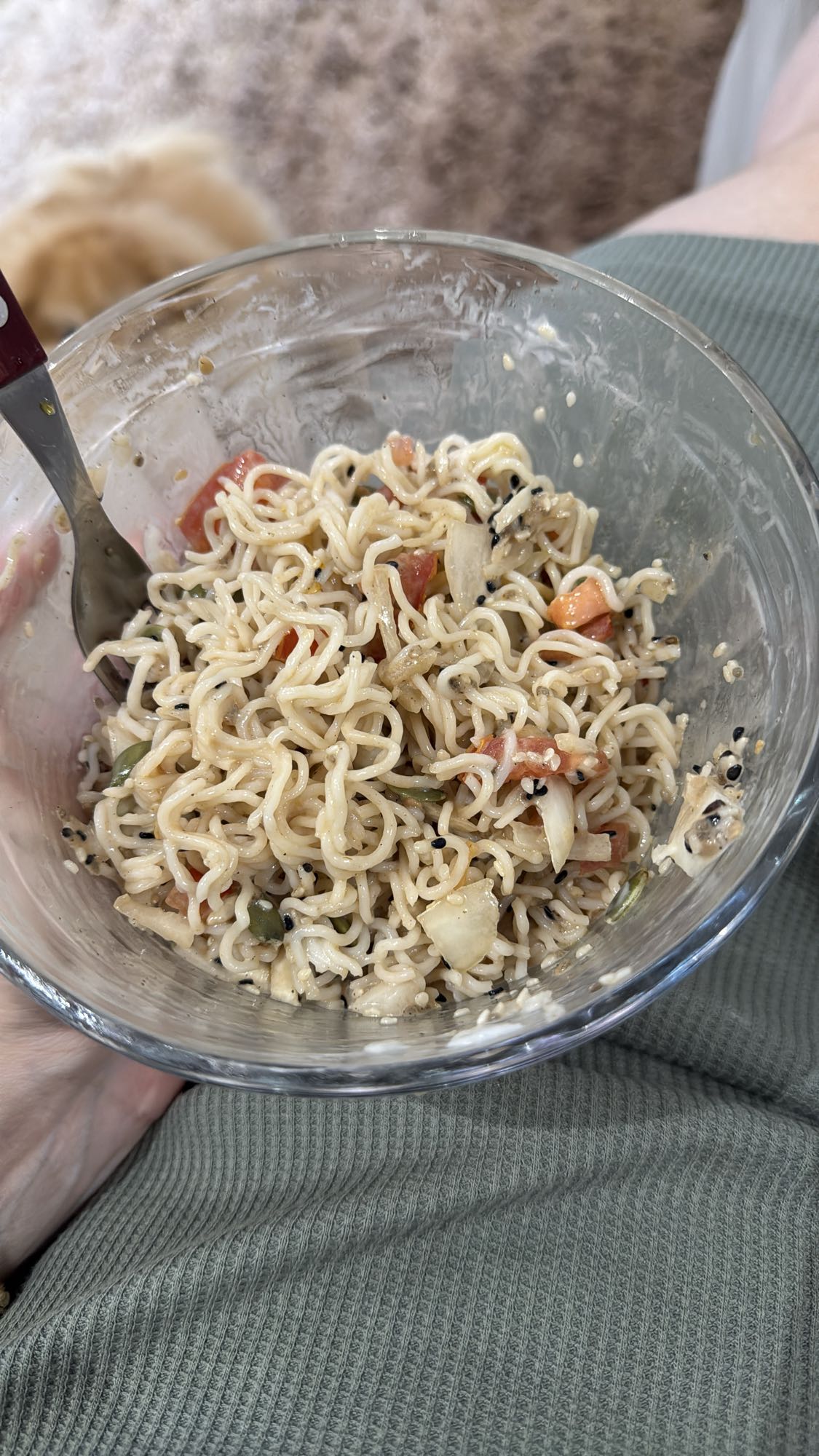 Macarrão com legumes